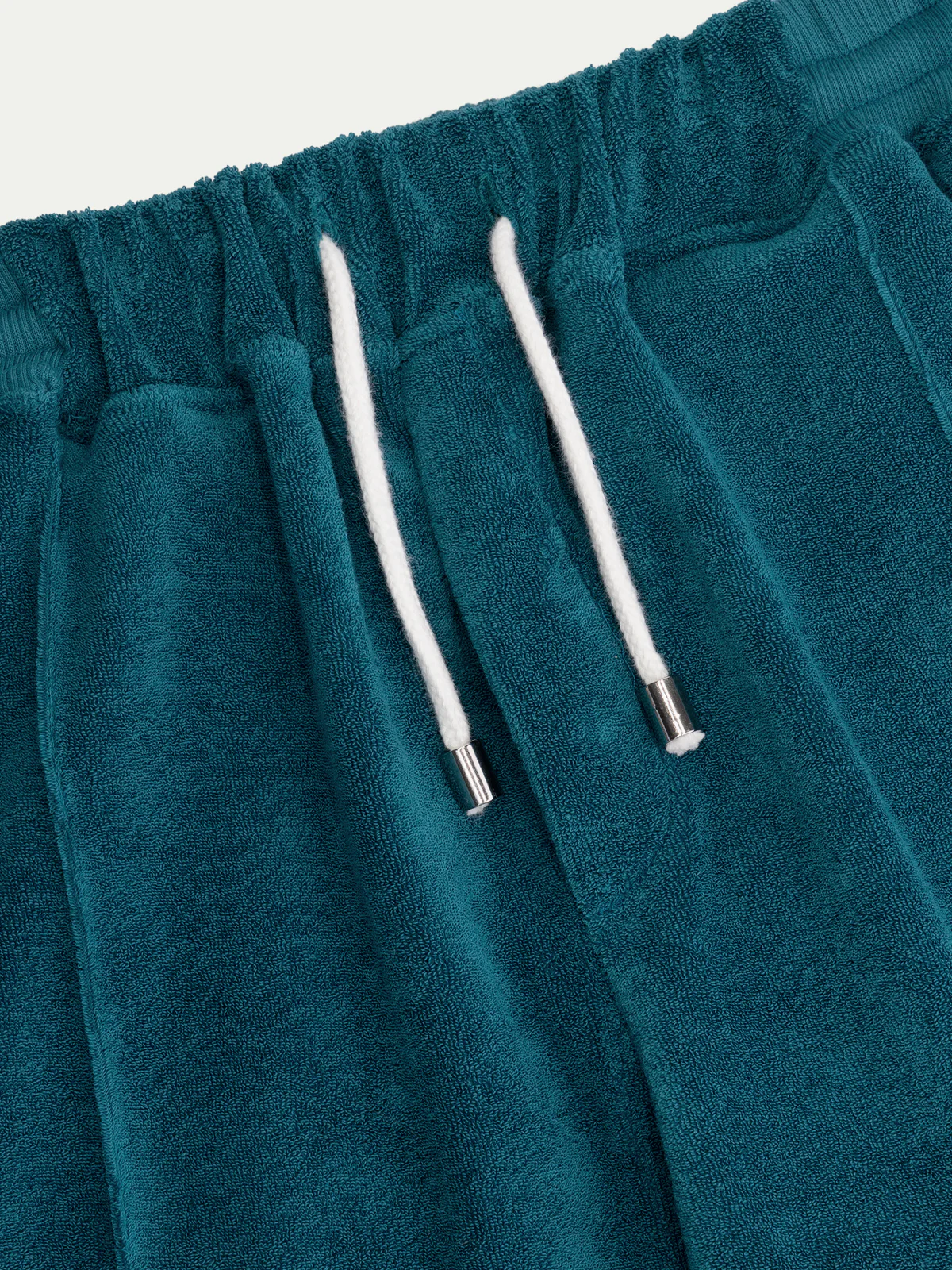 Aquamarine Terry Towelling Leisure Trousers - Image 3
