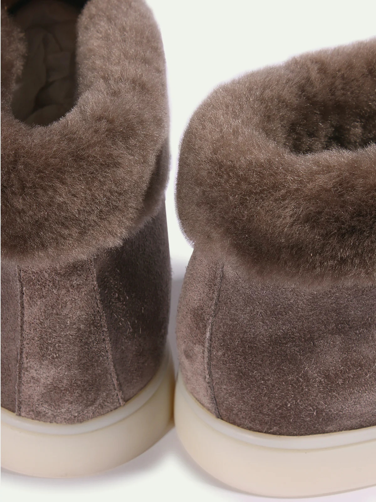 Ash Grey City Loafer with Shearling - Image 2