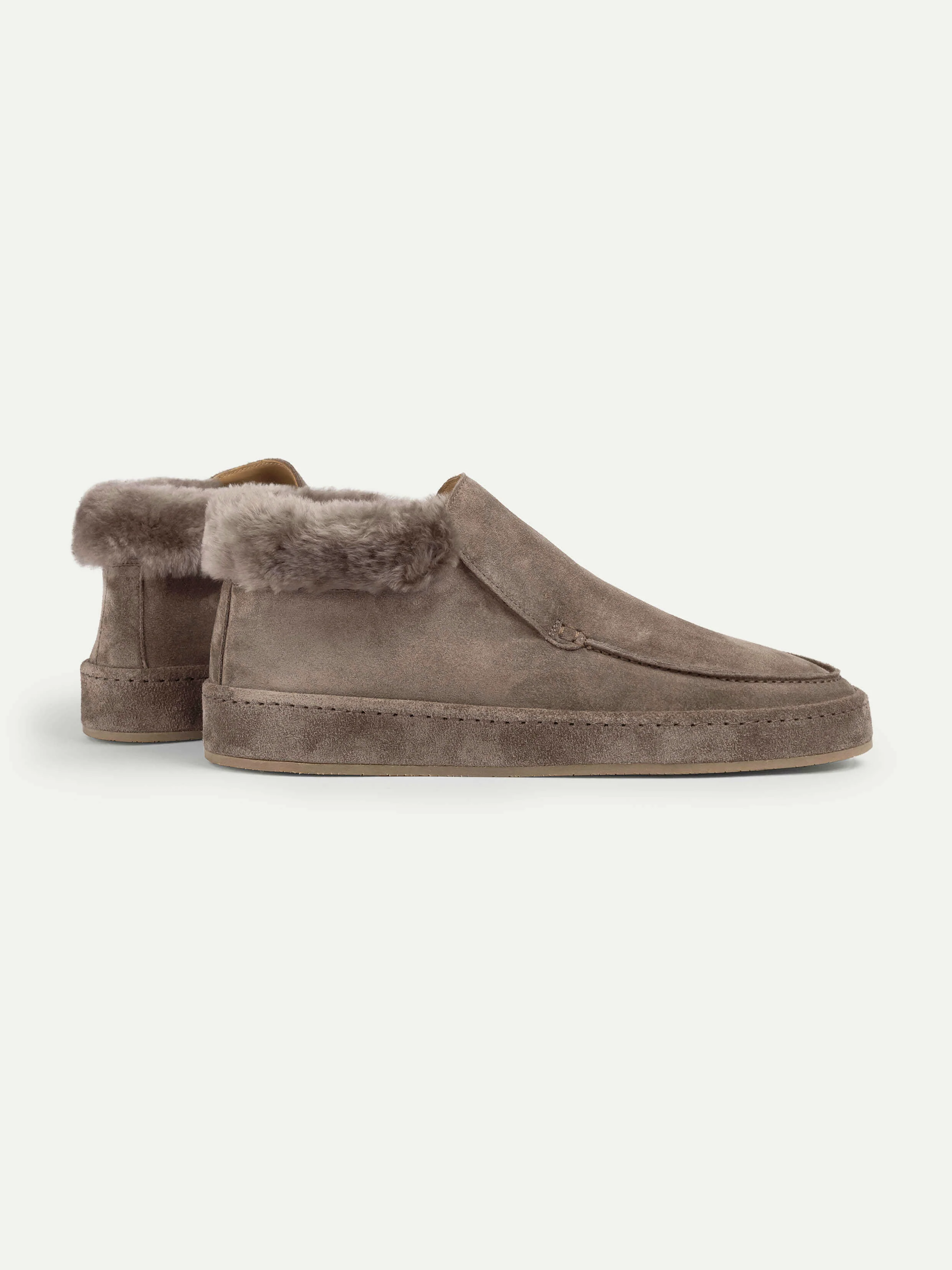 Ash Grey Voyager City Loafer Fur Trim - Image 4