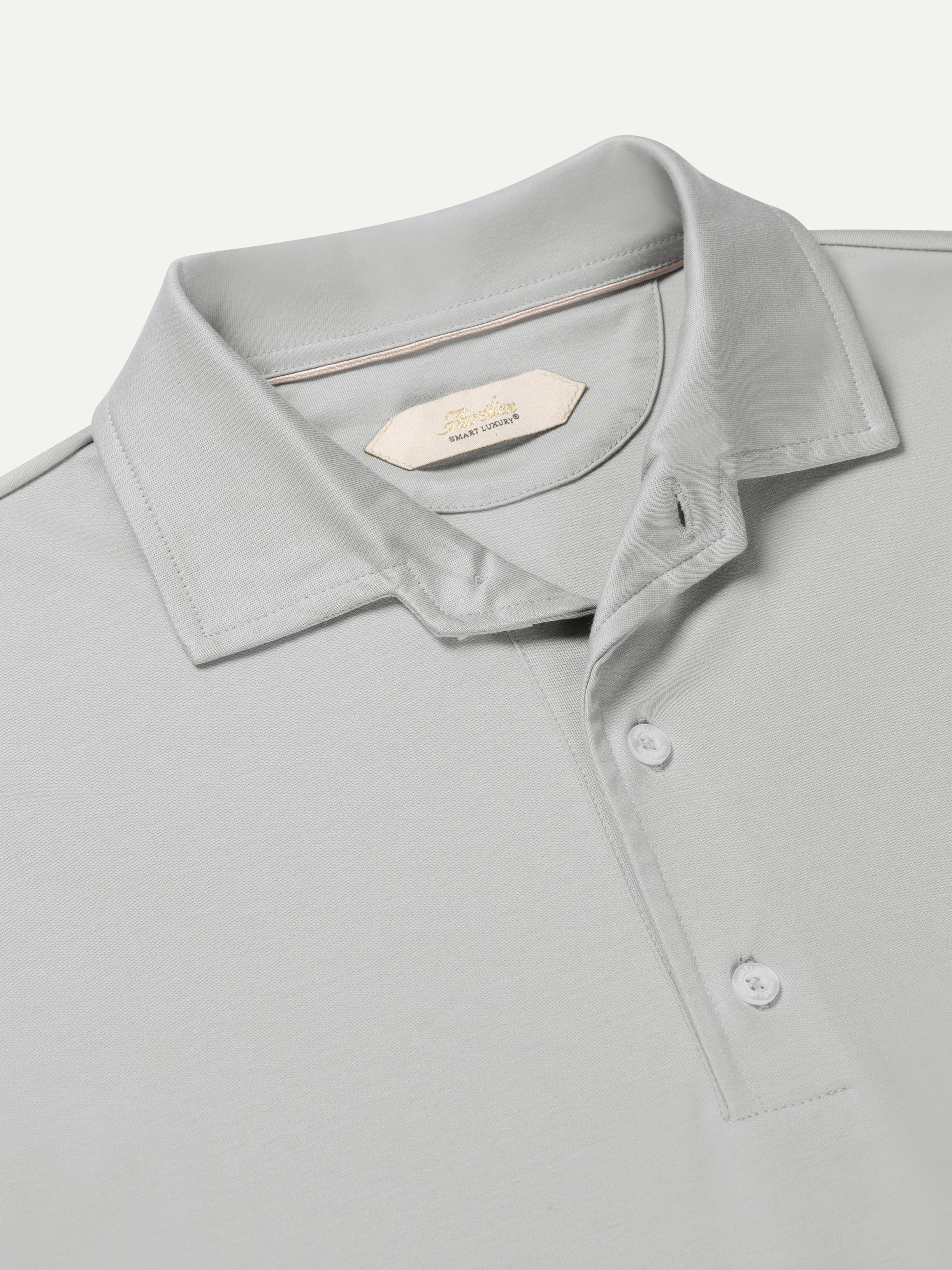AUR1 Longsleeve Polo Classic Grey - Image 4