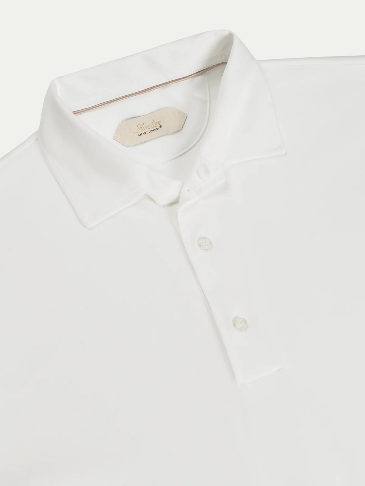AUR1 Longsleeve Polo White - Image 3