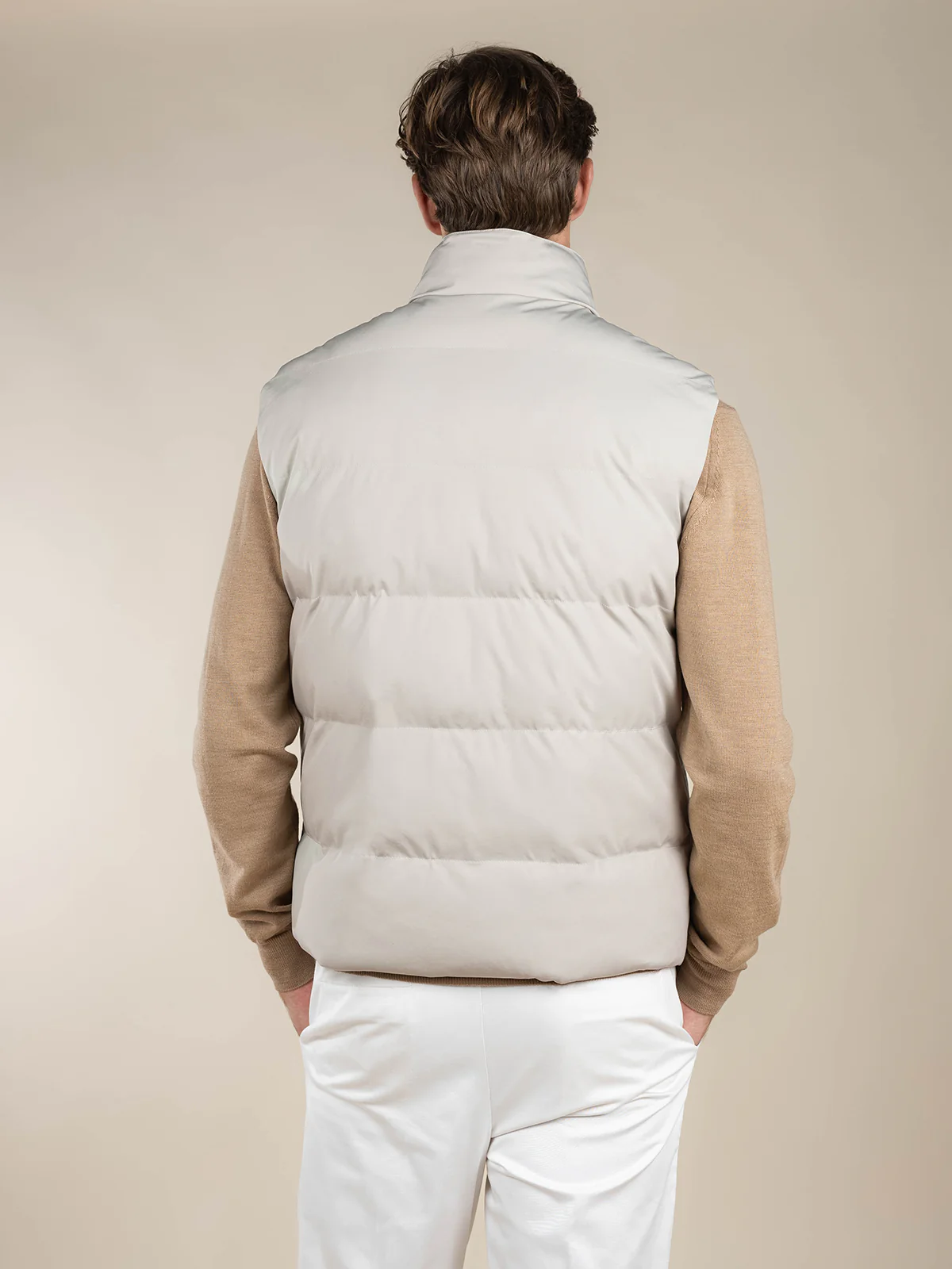 Beige AUR1 Body Warmer - Image 5