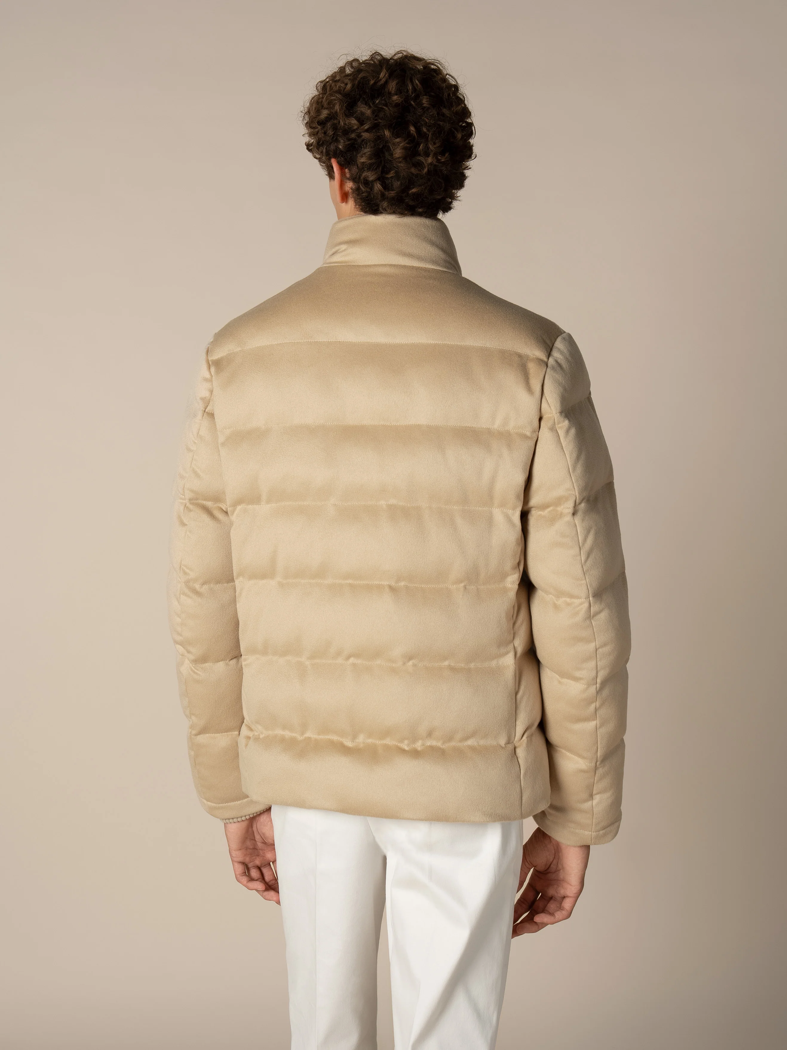 Beige AUR1 Puffer Jacket - Image 5