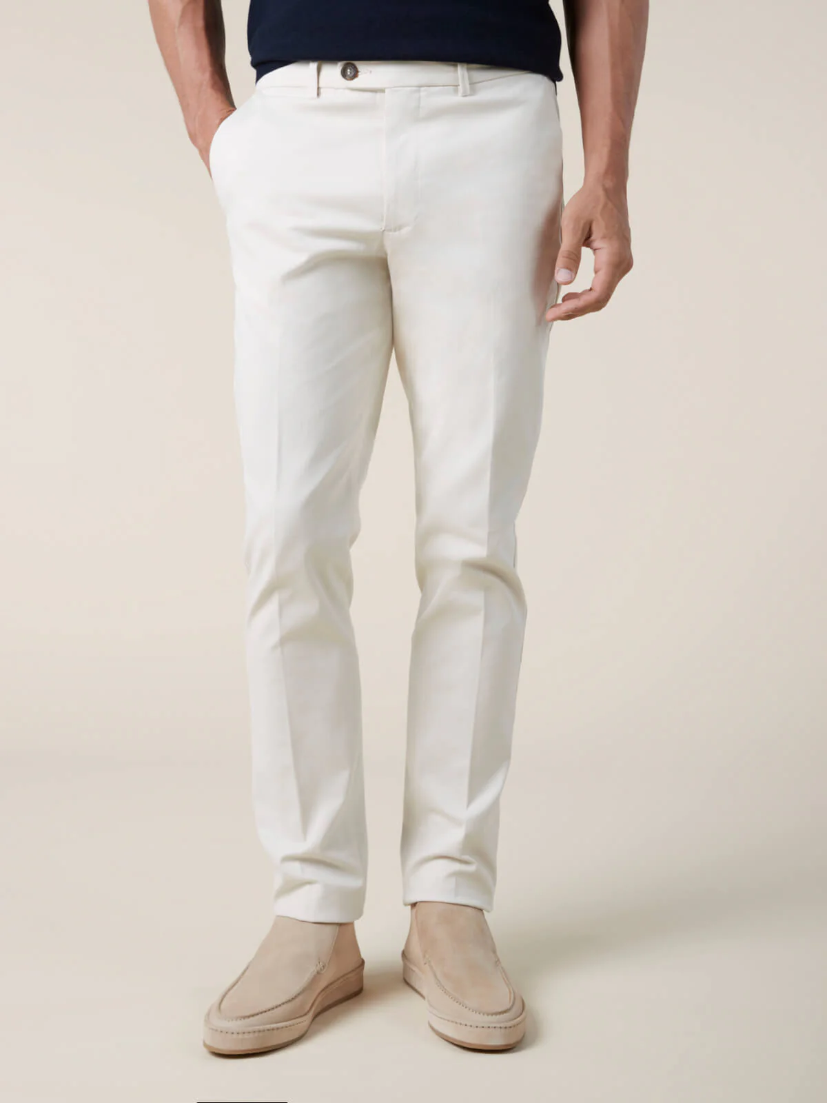 Beige Metropolitan Trousers - Image 2