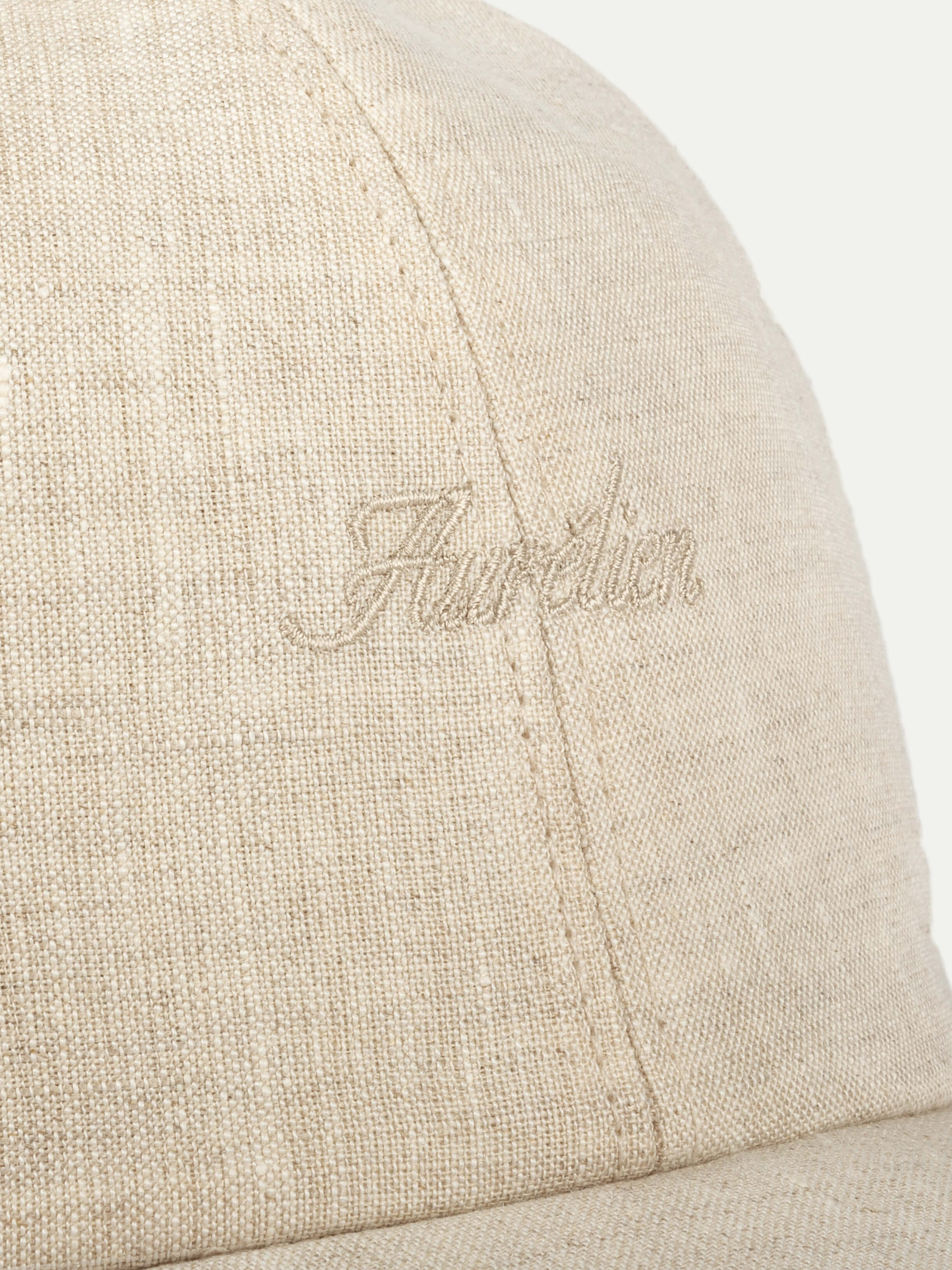 Sand Linen Baseball Cap - Image 3