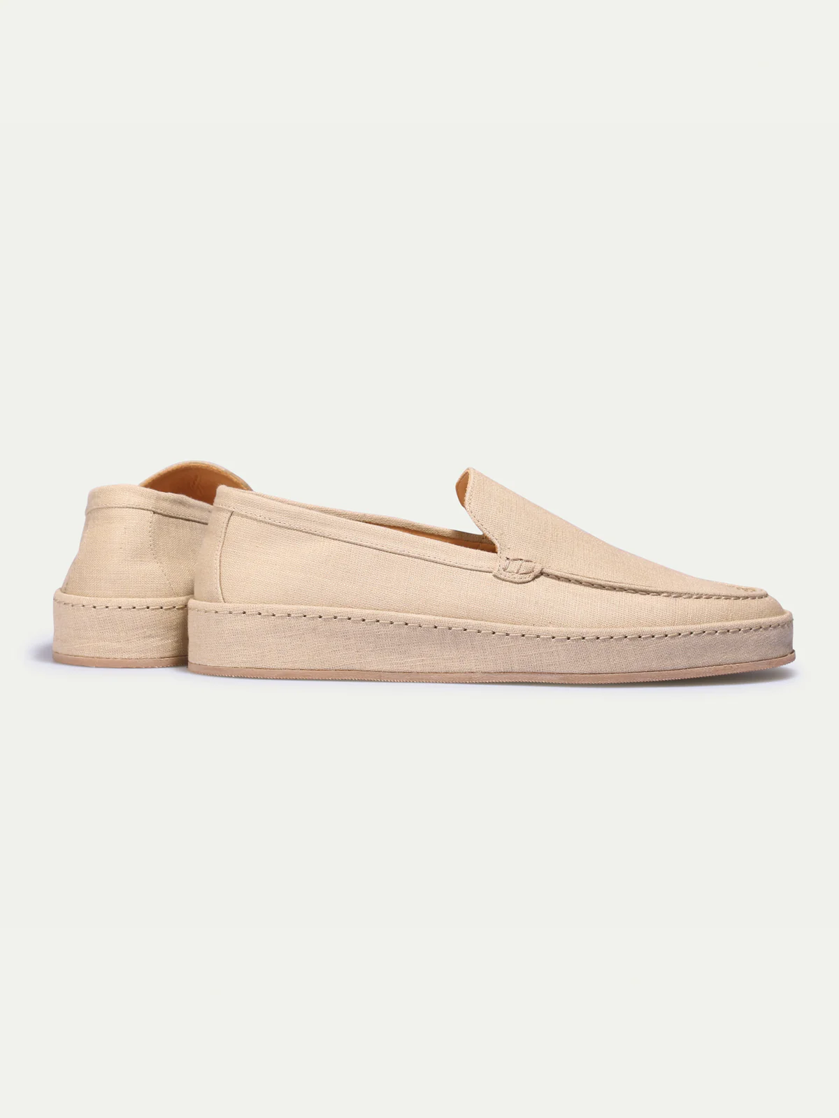 Beige Linen Voyager Loafer - Image 4