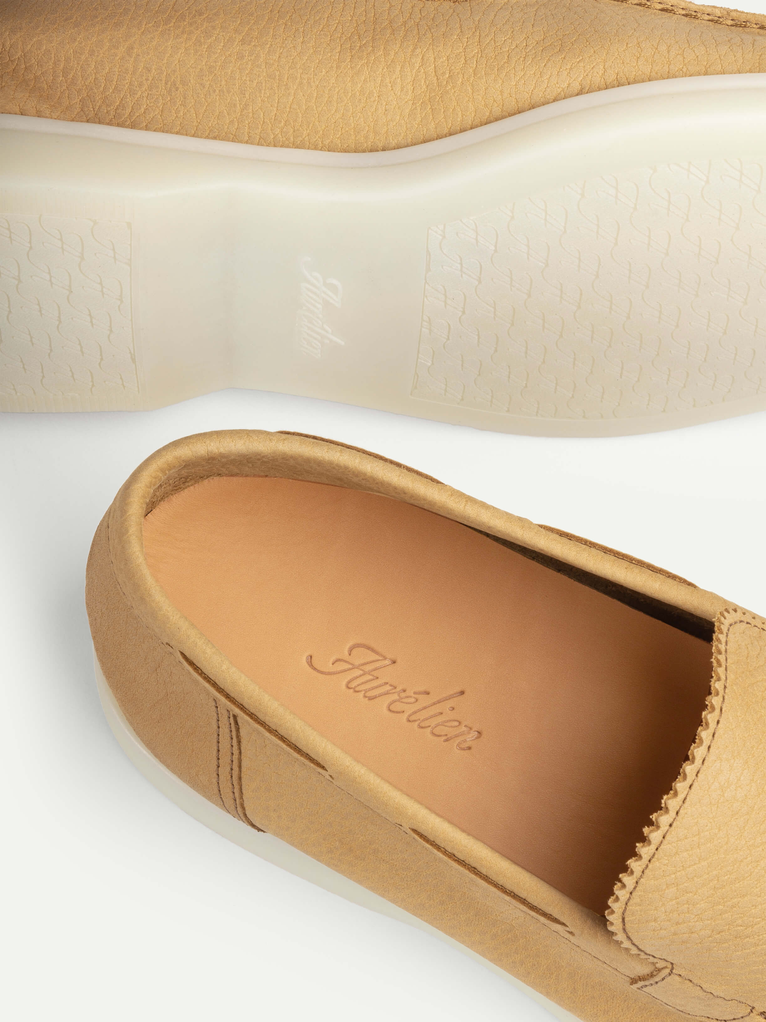 Beige Nubuck Yacht Loafers - Image 2