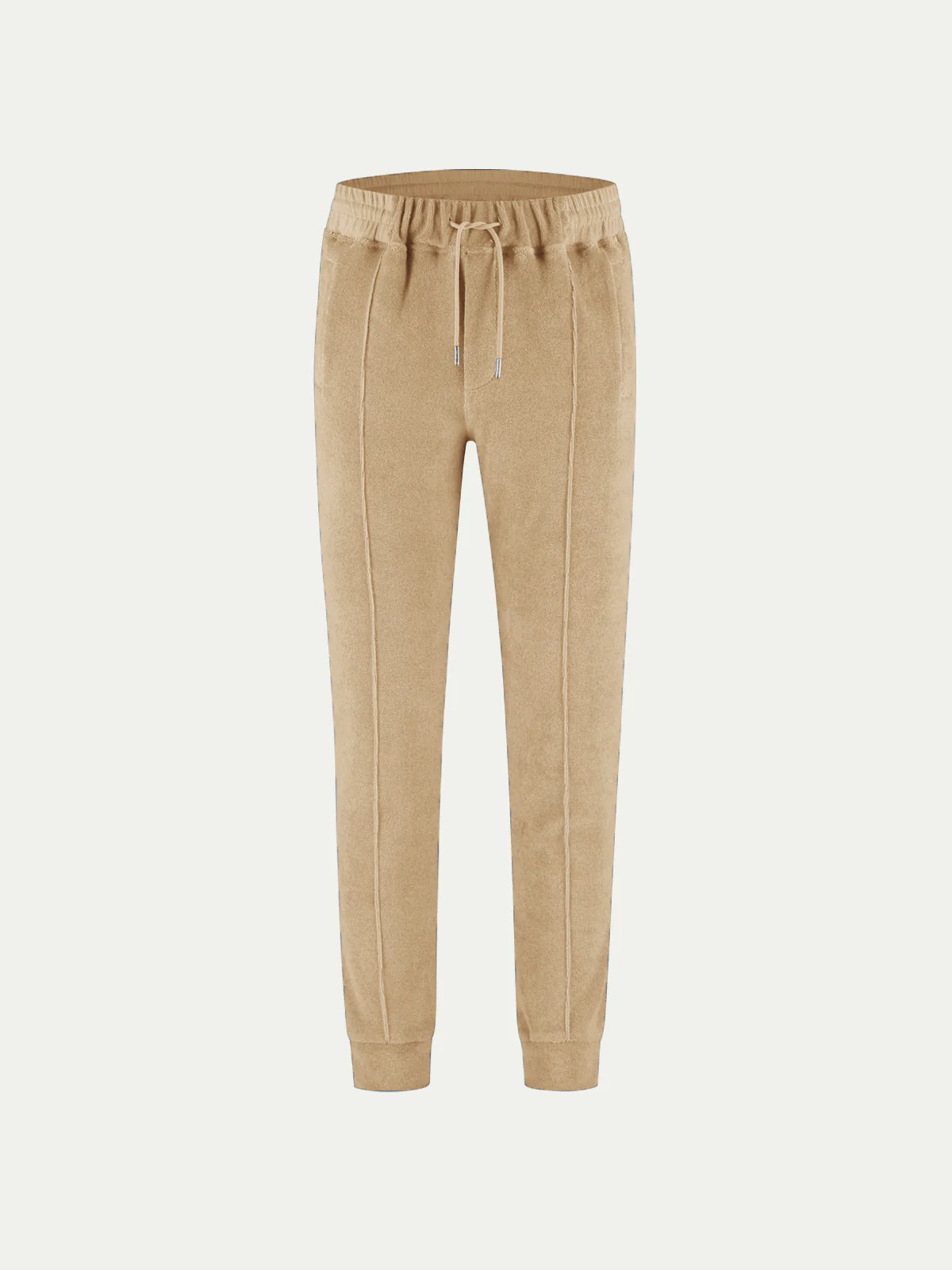 Beige Terry Towelling Leisure Trousers