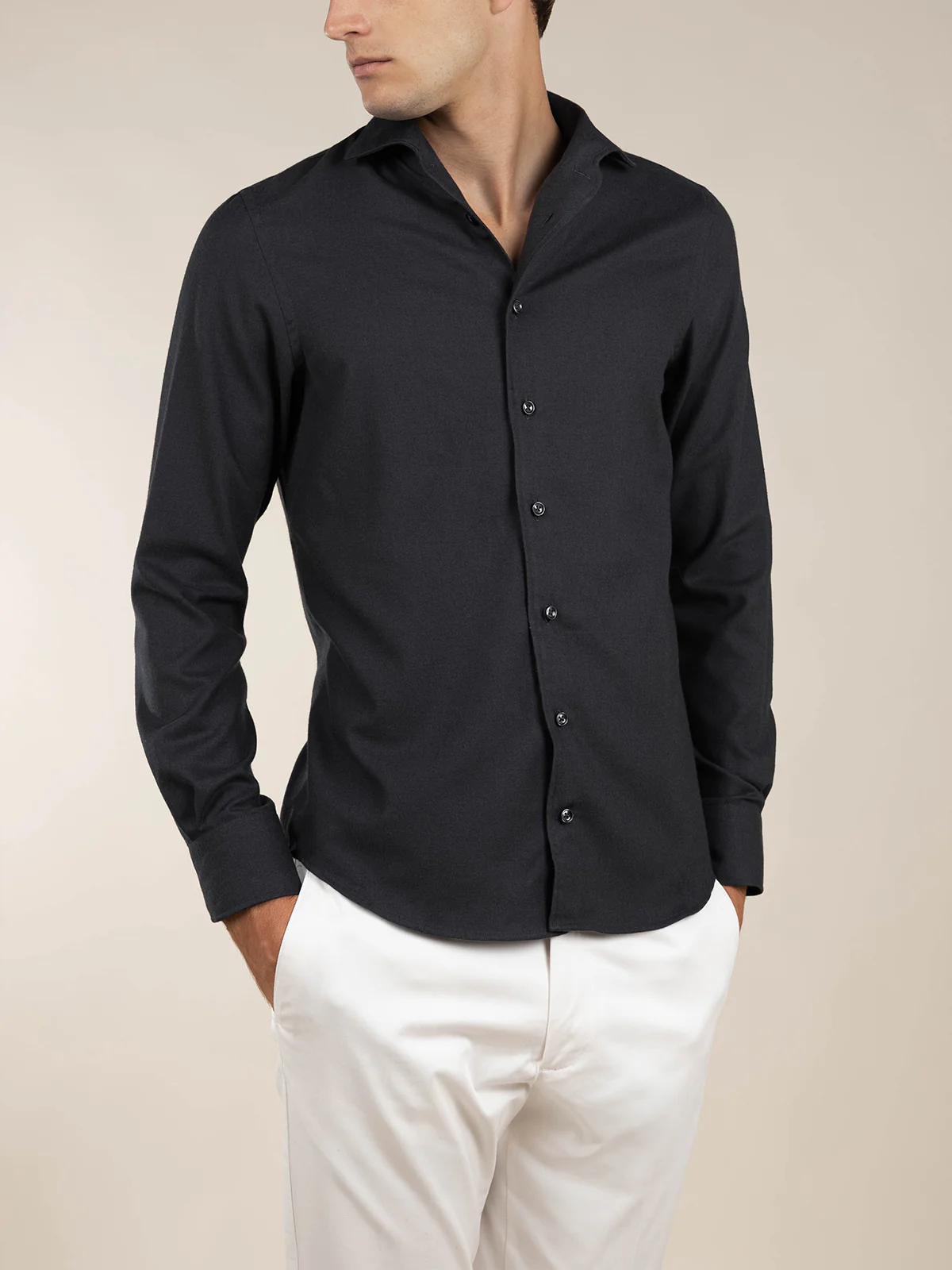 Black Flannel Shirt - Image 2