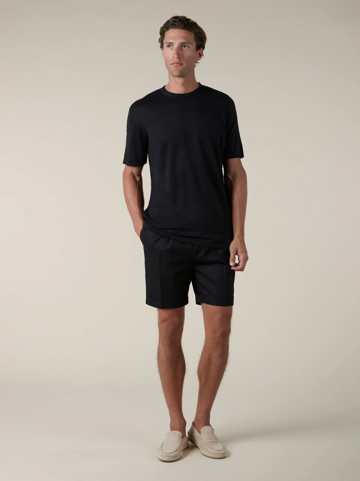 Black Linen City T-shirt - Image 5