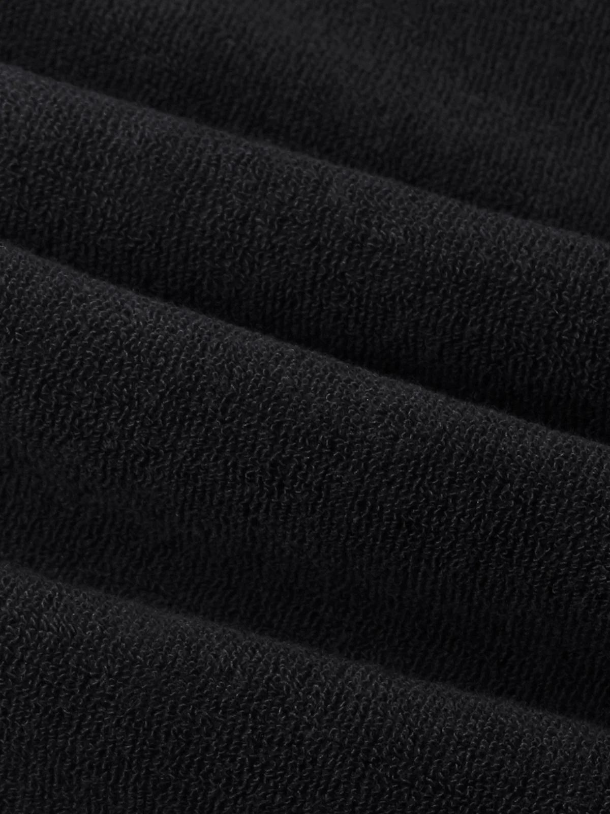 Black Terry Towelling T-Shirt - Image 5