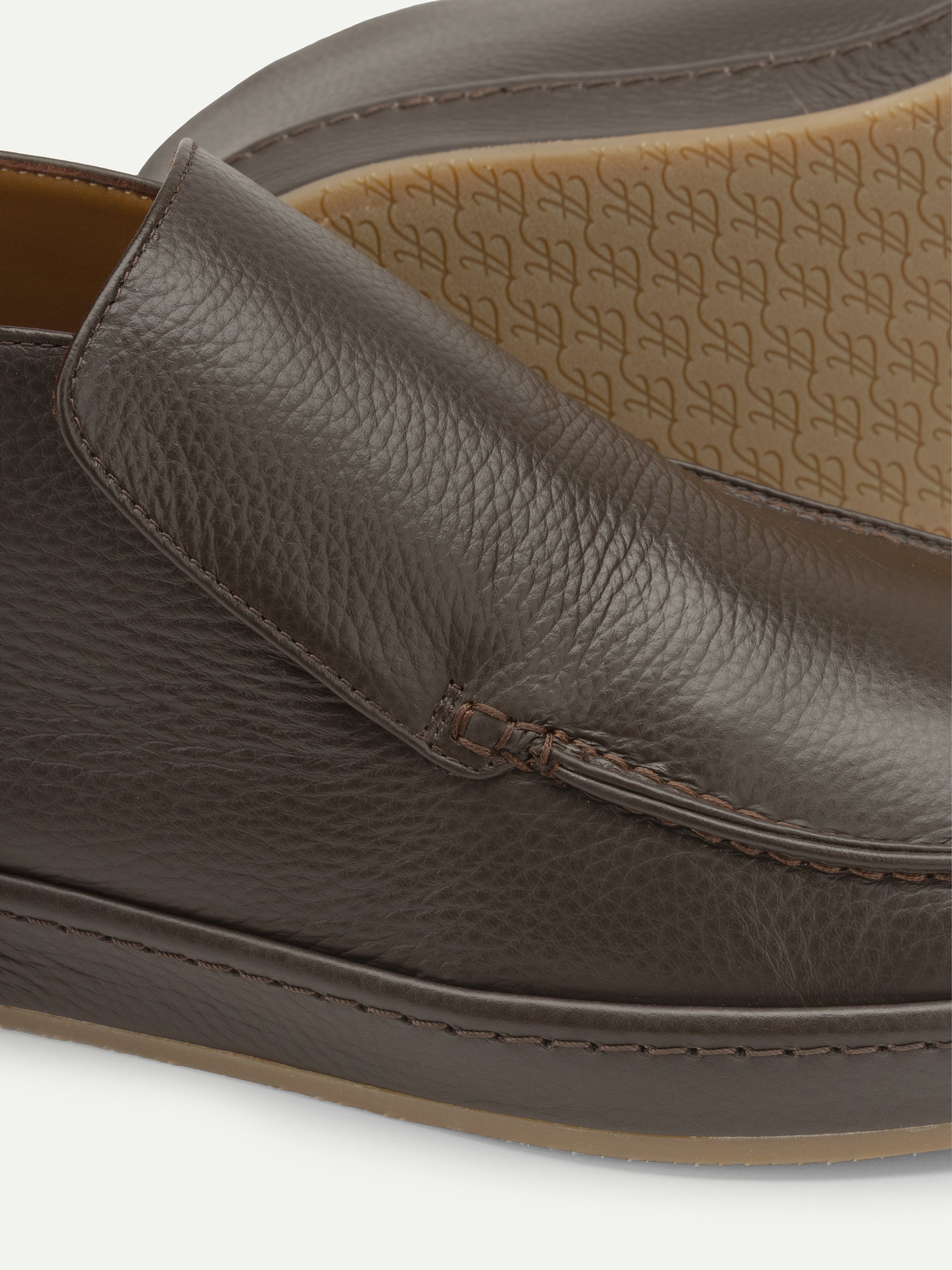 Brown Grain Voyager City Loafer - Image 2