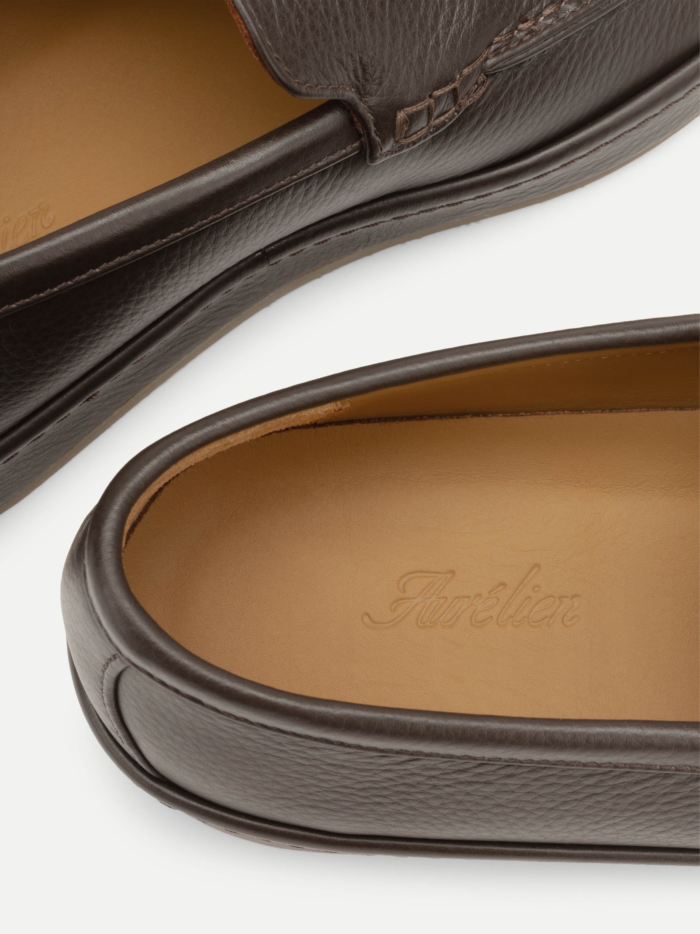 Brown Grain Voyager Loafer - Image 4