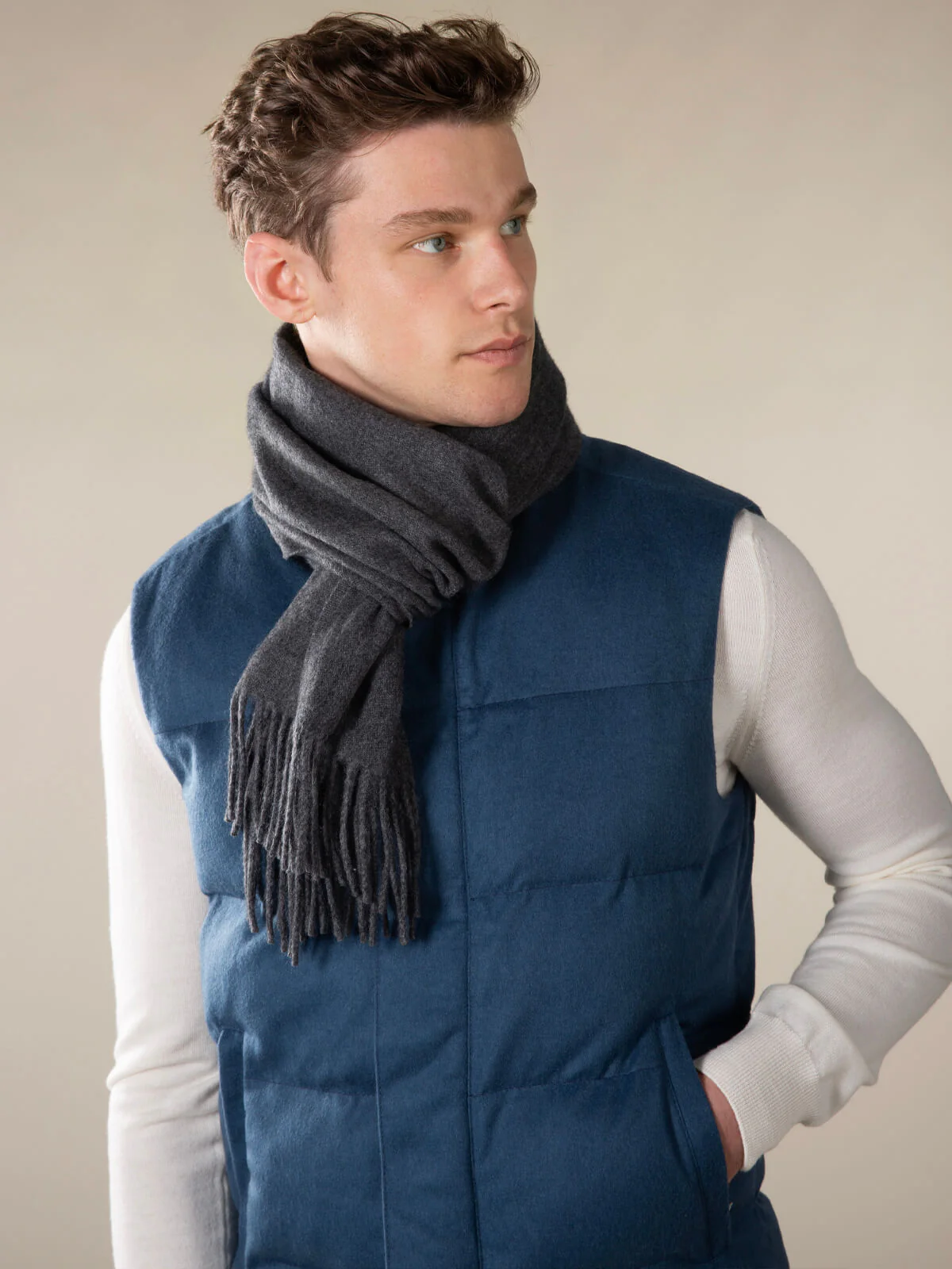 Dark Grey Scarf - Image 4