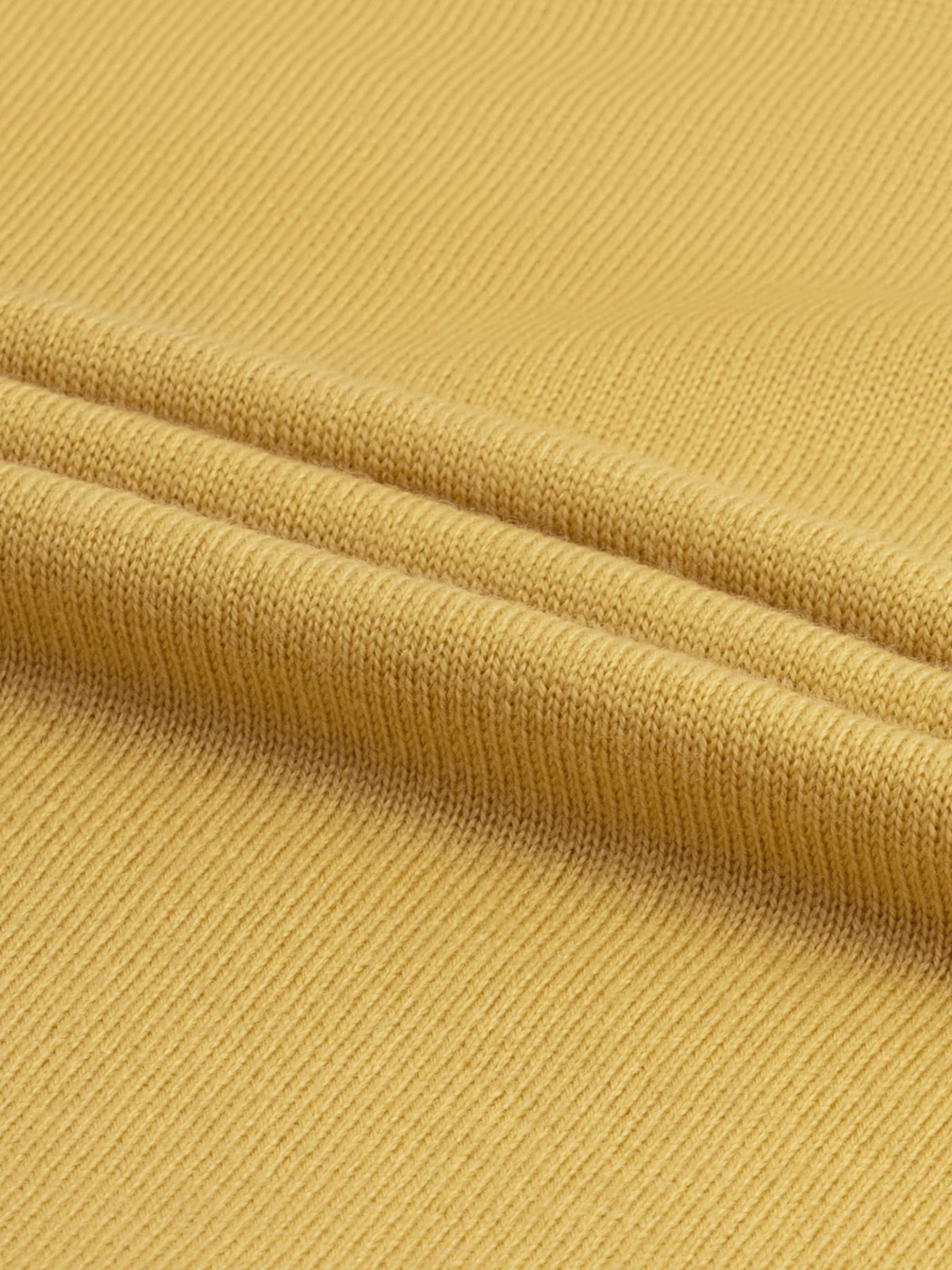 Extrafine Merino Buttonless Polo Mustard - Image 3