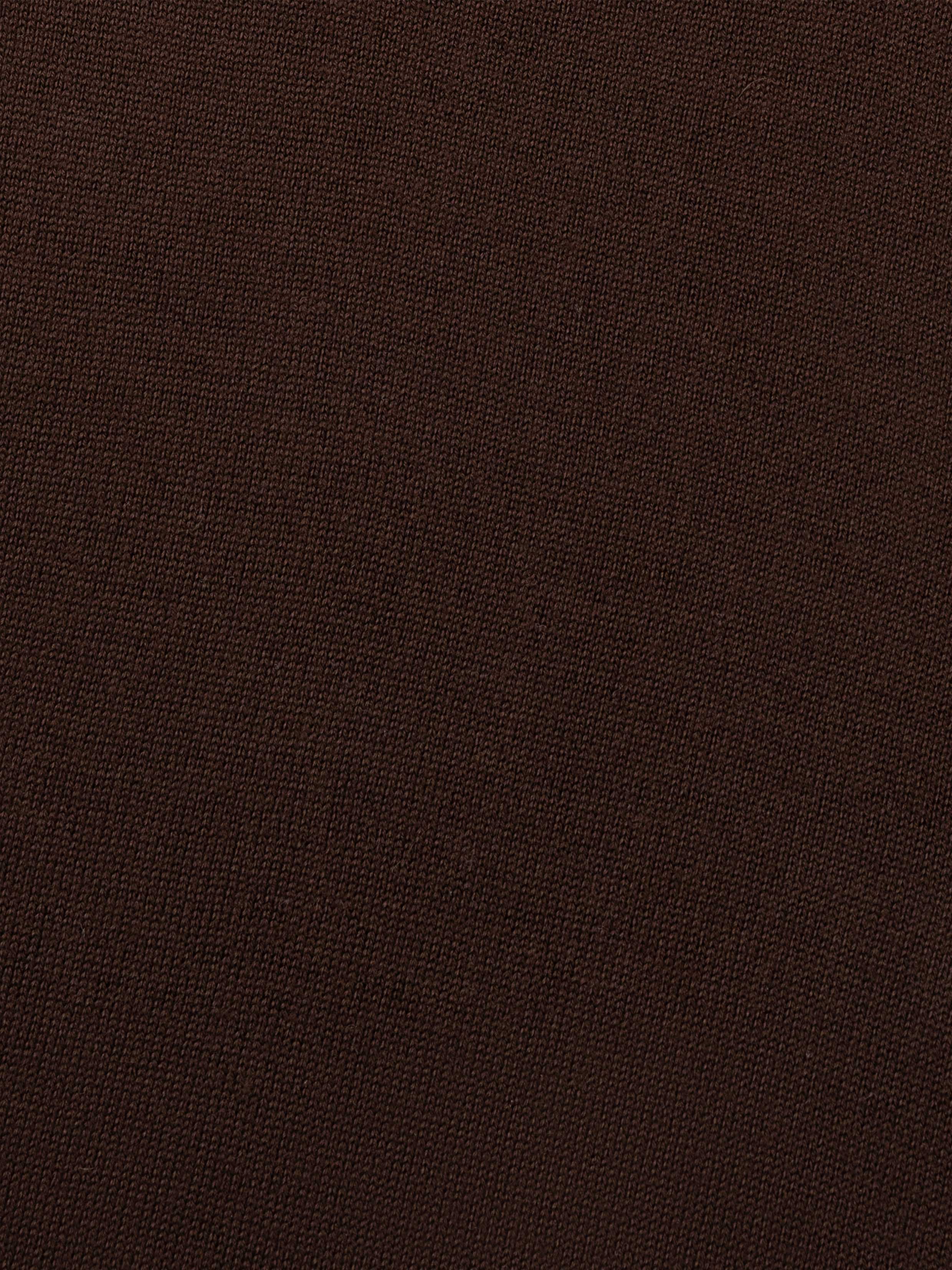 Extrafine Merino Crew Neck Sweater Brown - Image 4