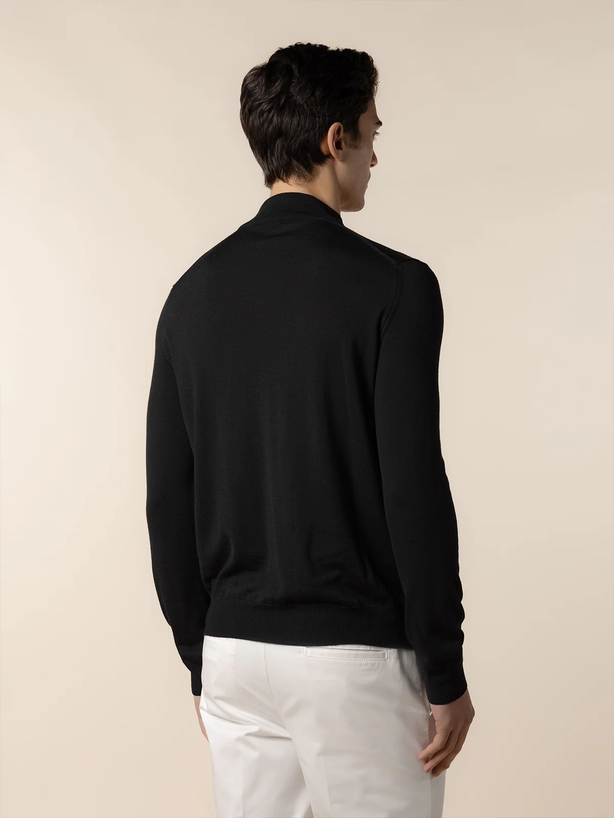Extrafine Merino Mockneck Black - Image 5