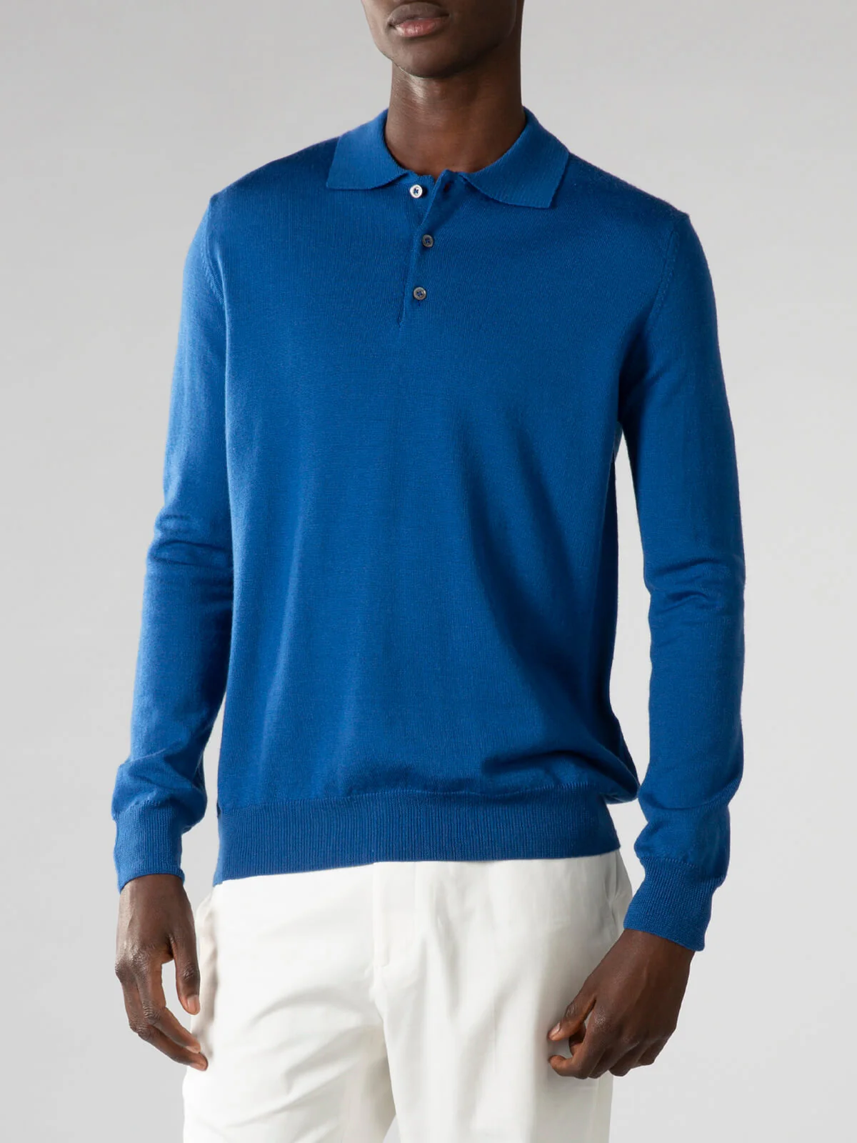 Extrafine Merino Polo Ultramarine - Image 3