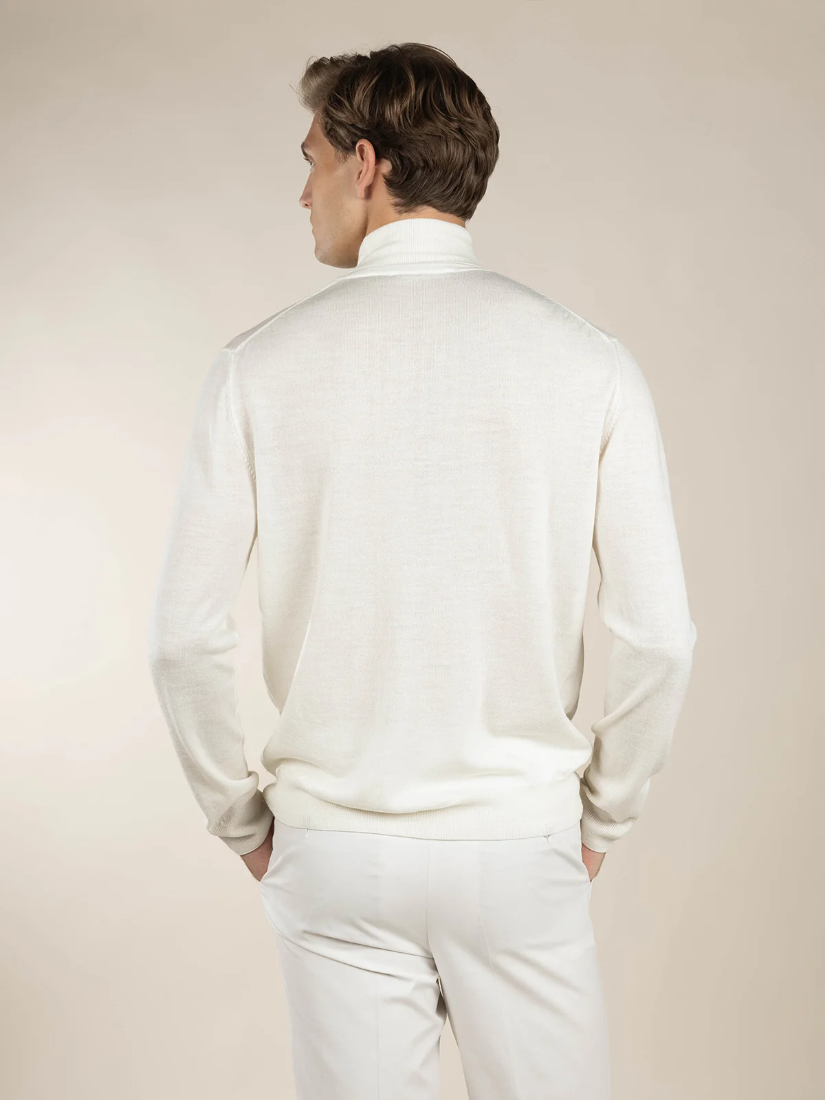 Extrafine Merino Rollneck Ivory - Image 5