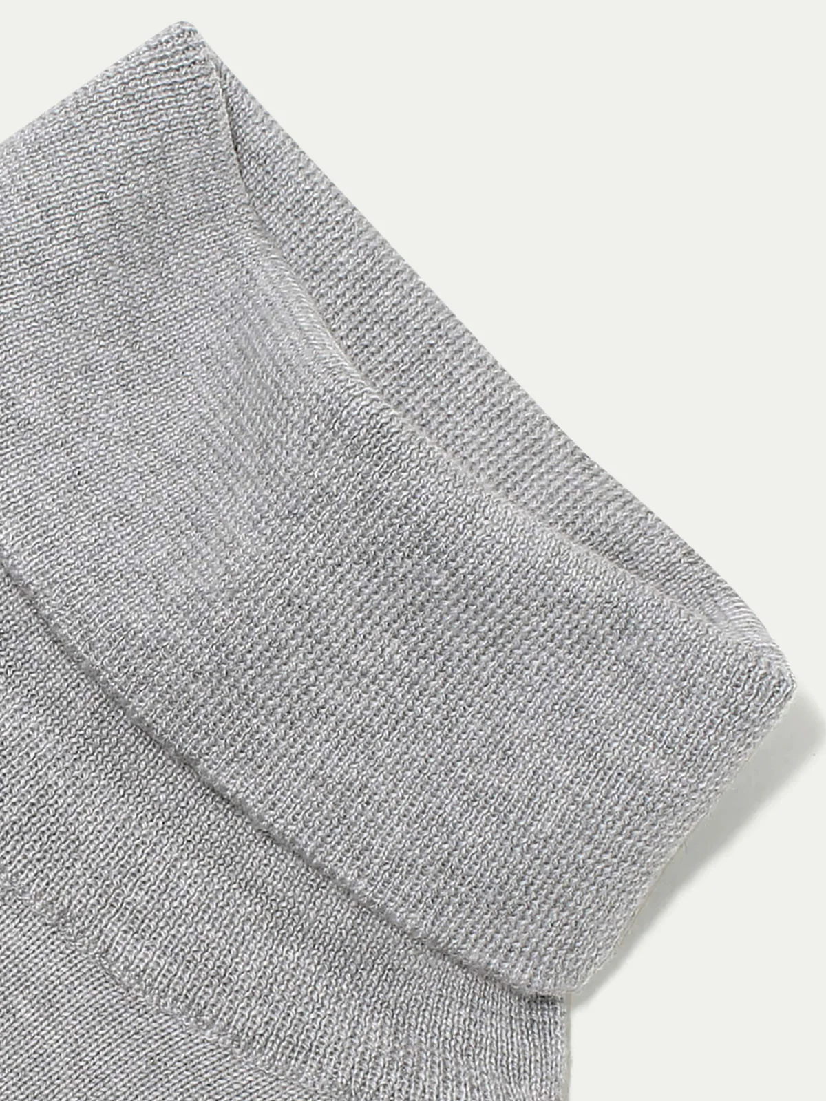 Extrafine Merino Rollneck Light Grey - Image 4