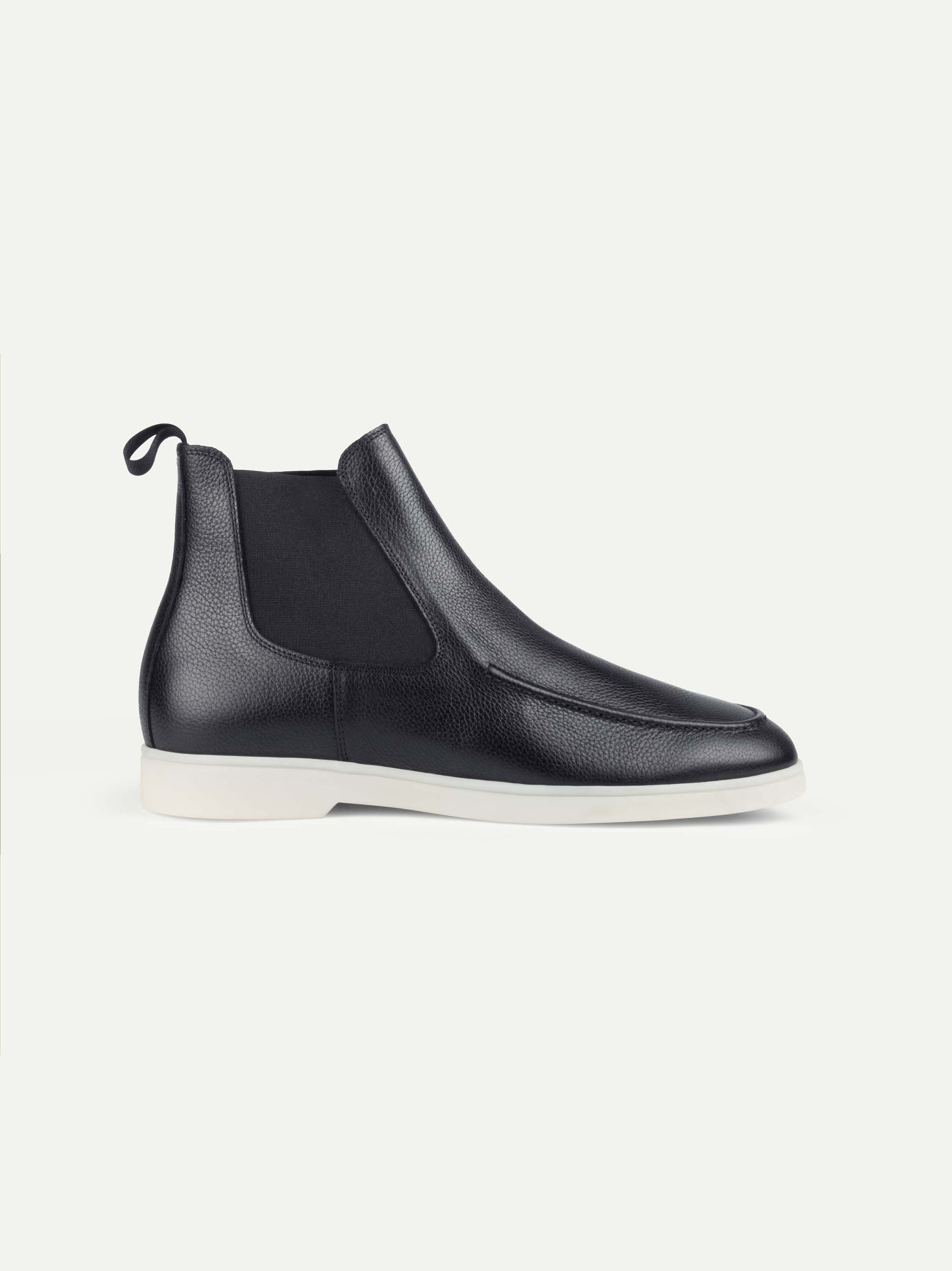 City Chelsea Boots Navy Grain - Image 5