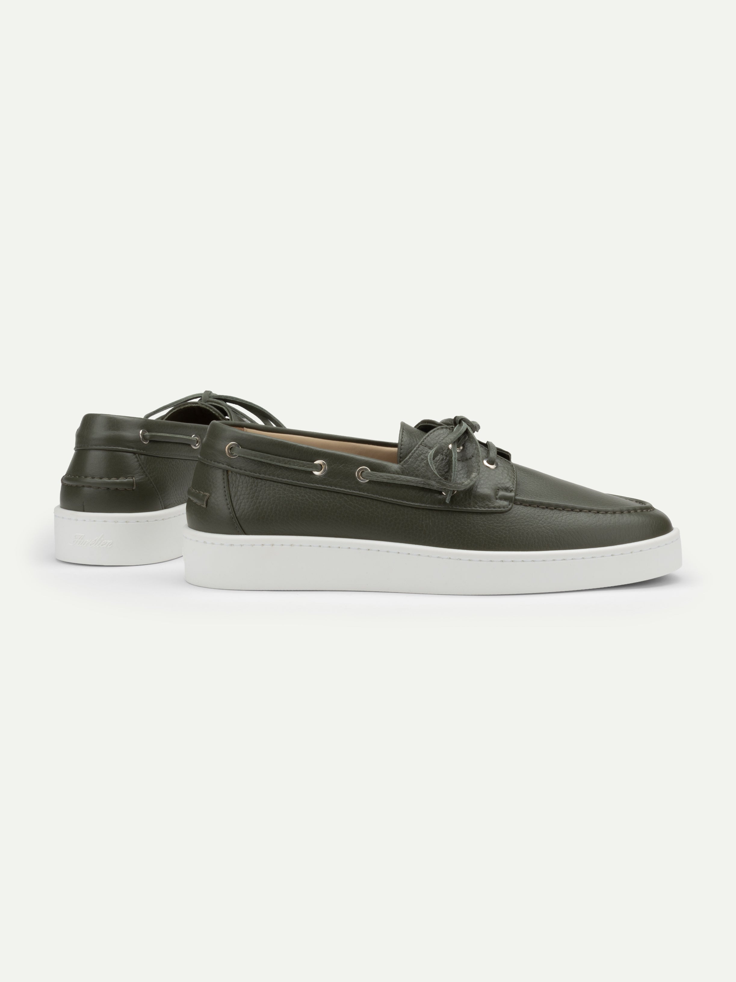 Classic Green Boat Sneaker - Image 5