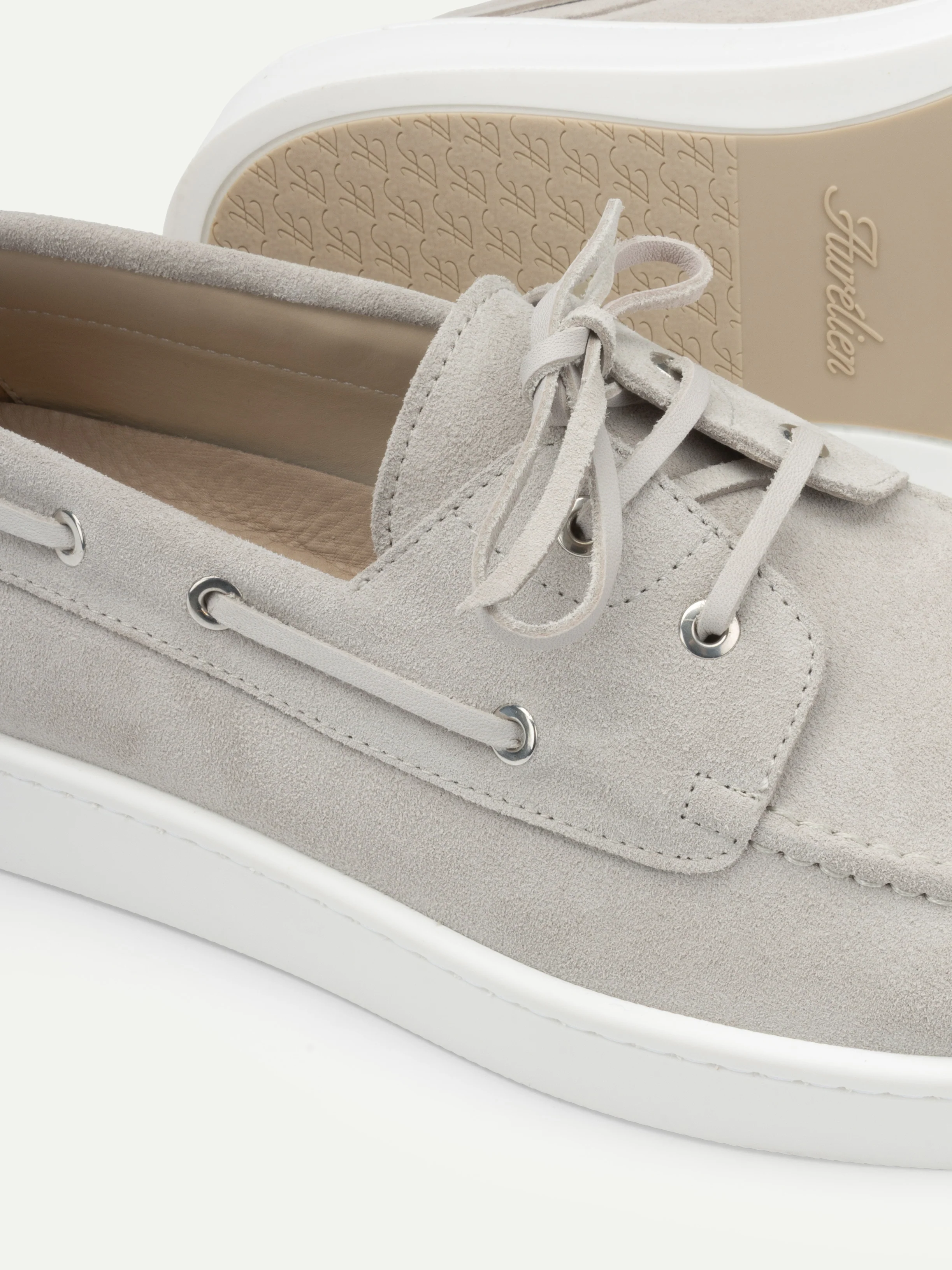 Classic Grey Boat Sneaker - Image 2
