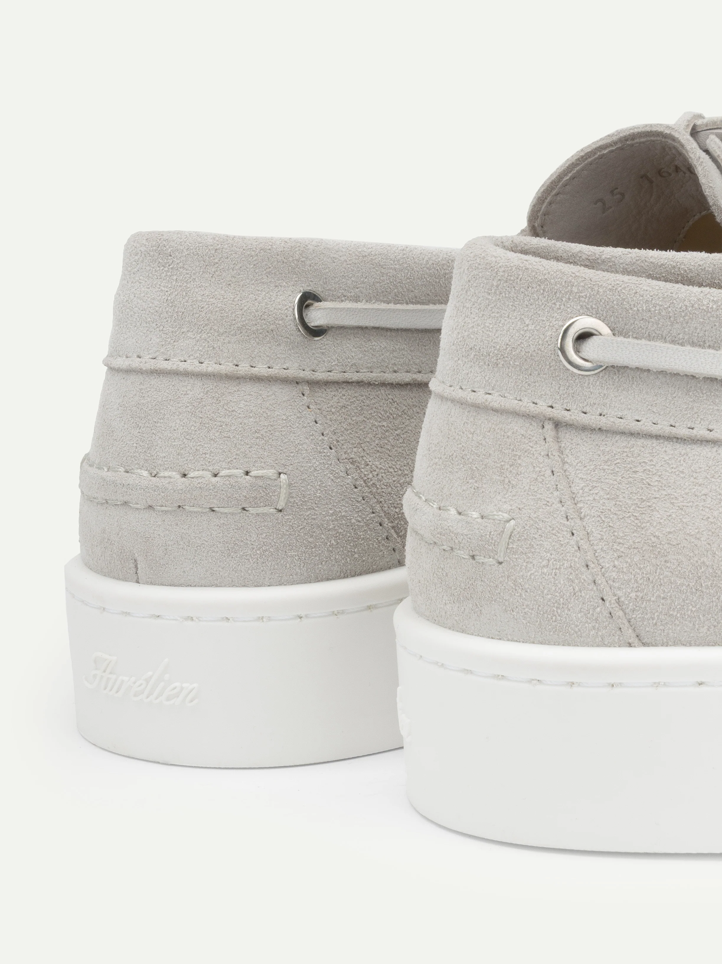 Classic Grey Boat Sneaker - Image 3