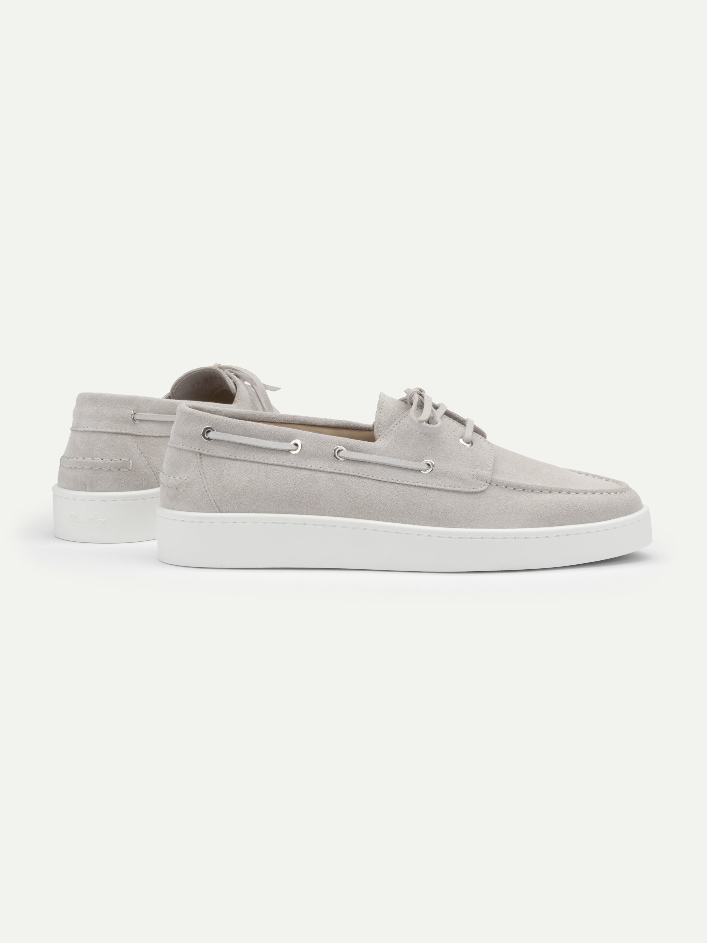 Classic Grey Boat Sneaker - Image 4