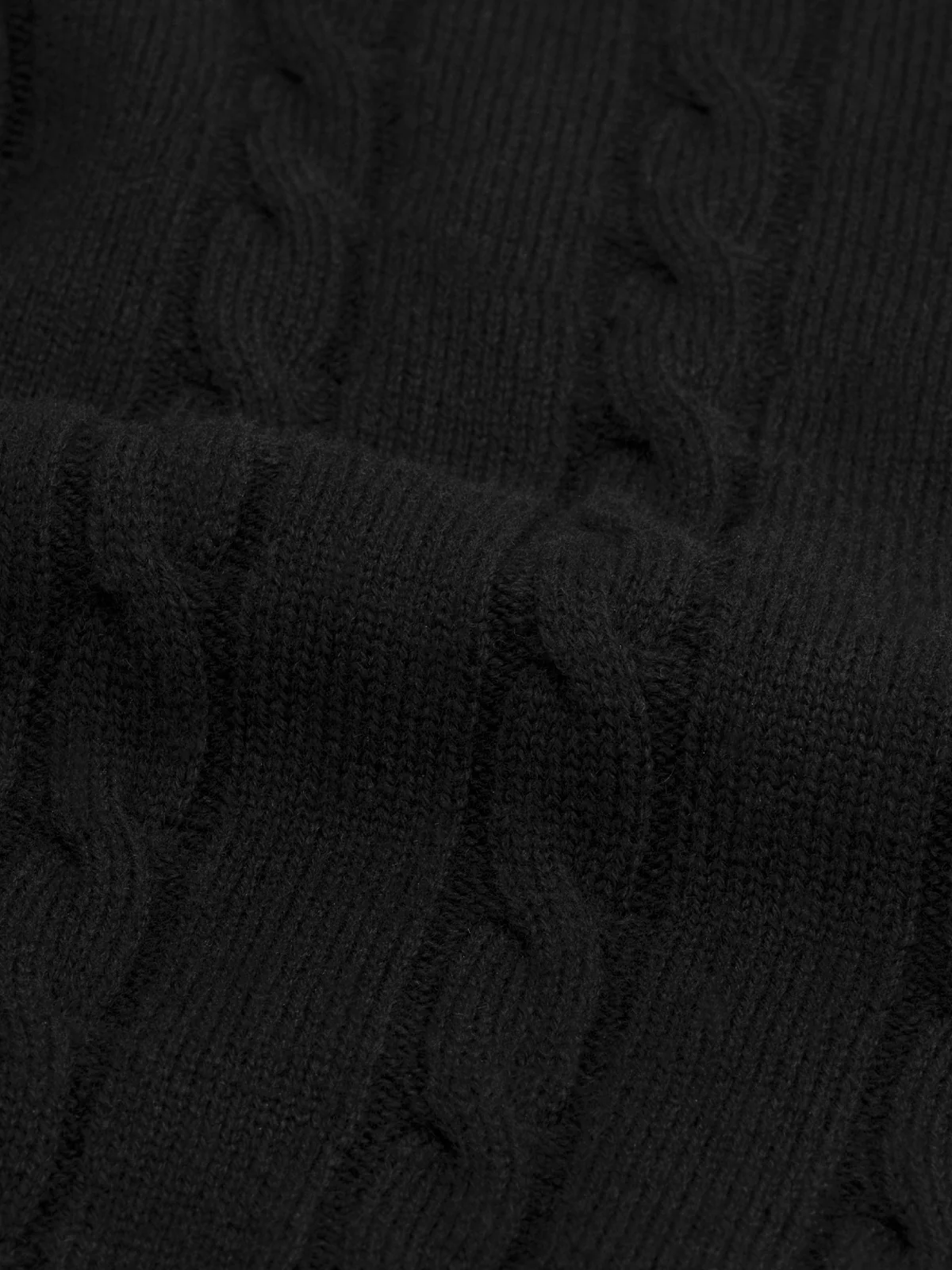 Dolcevita Cable Knit Sweater Black - Image 6