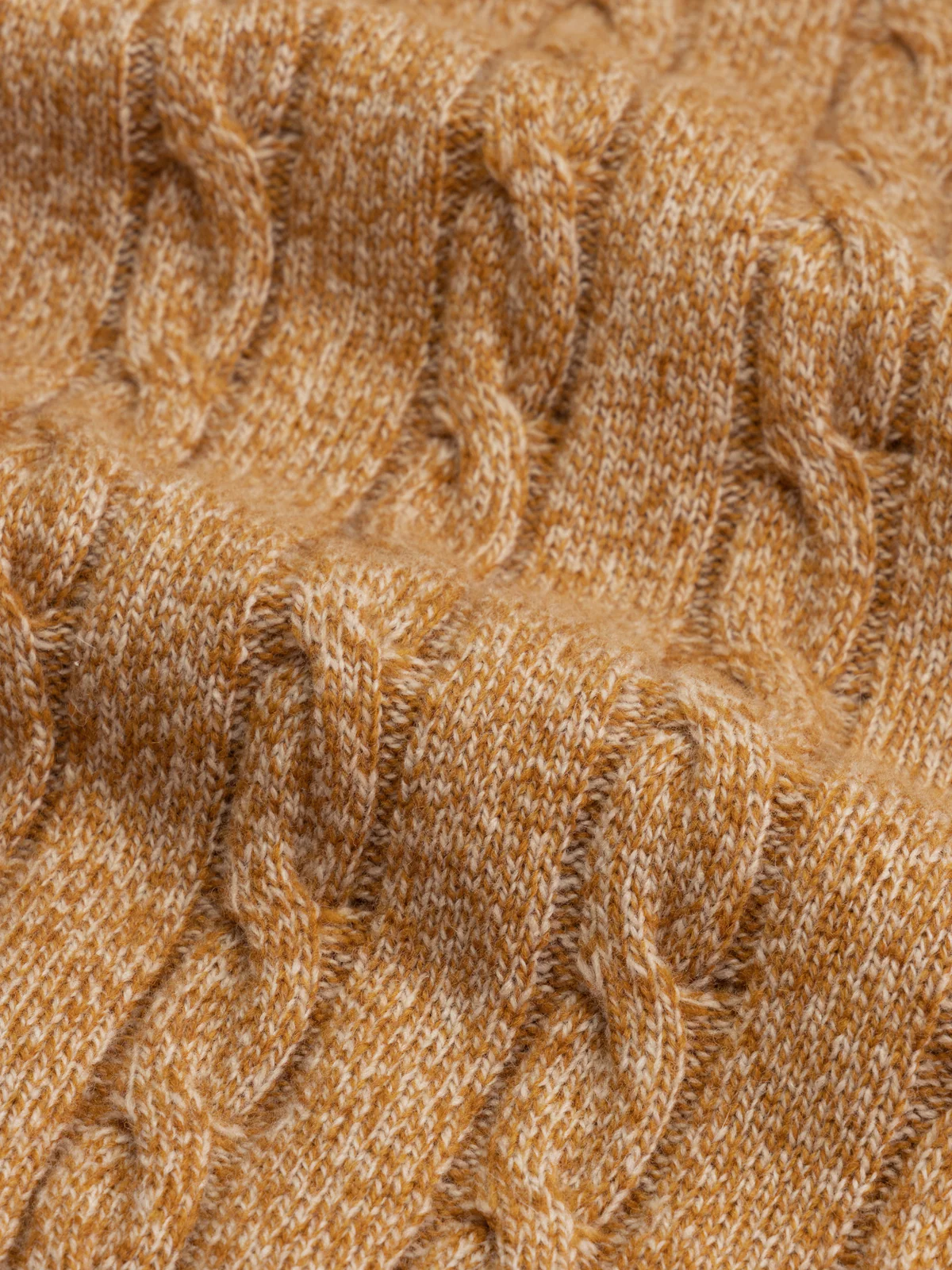 Dolcevita Cable Knit Sweater Gold - Image 6