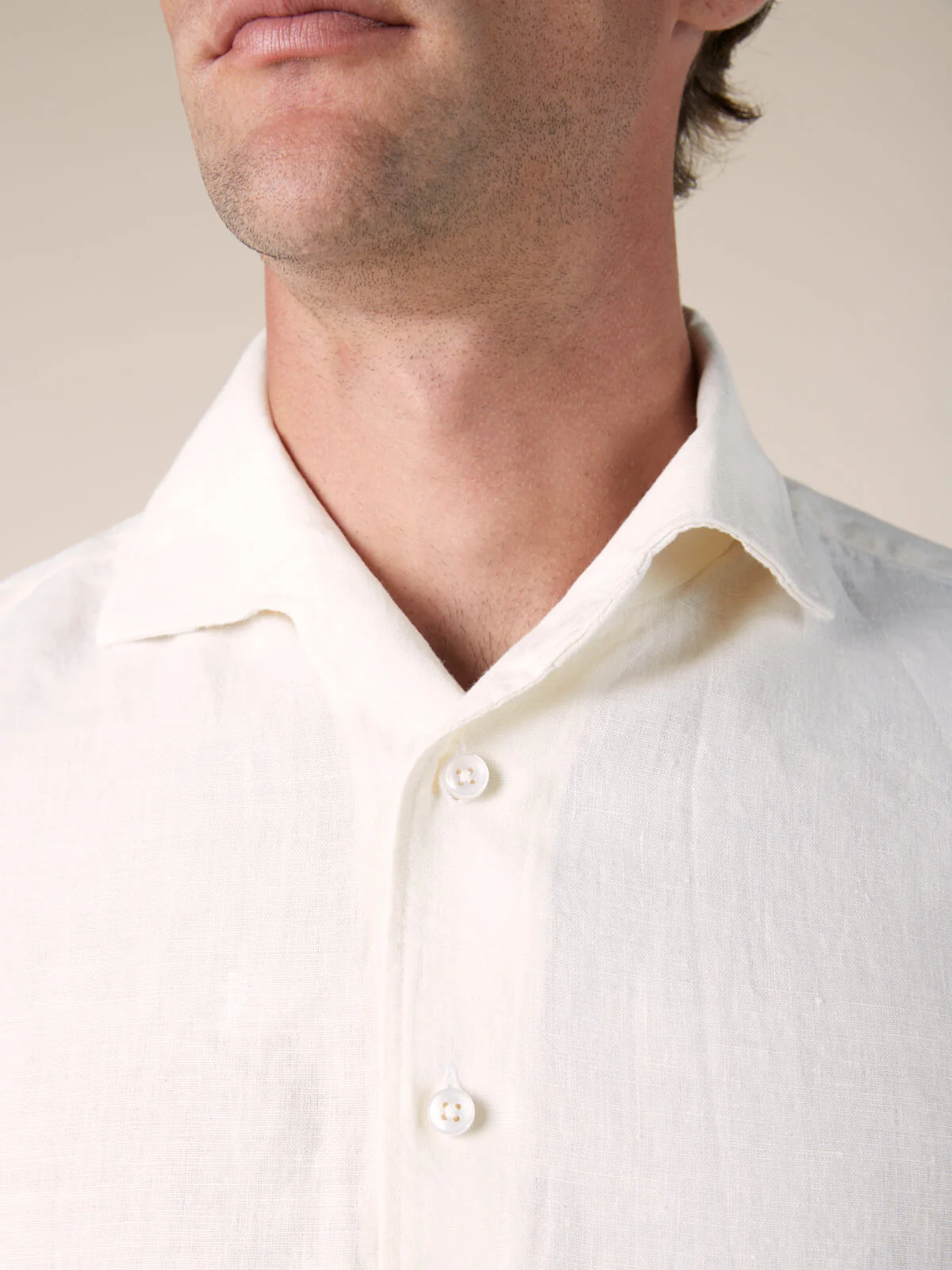 Ecru Linen Seaside Shirt - Image 4