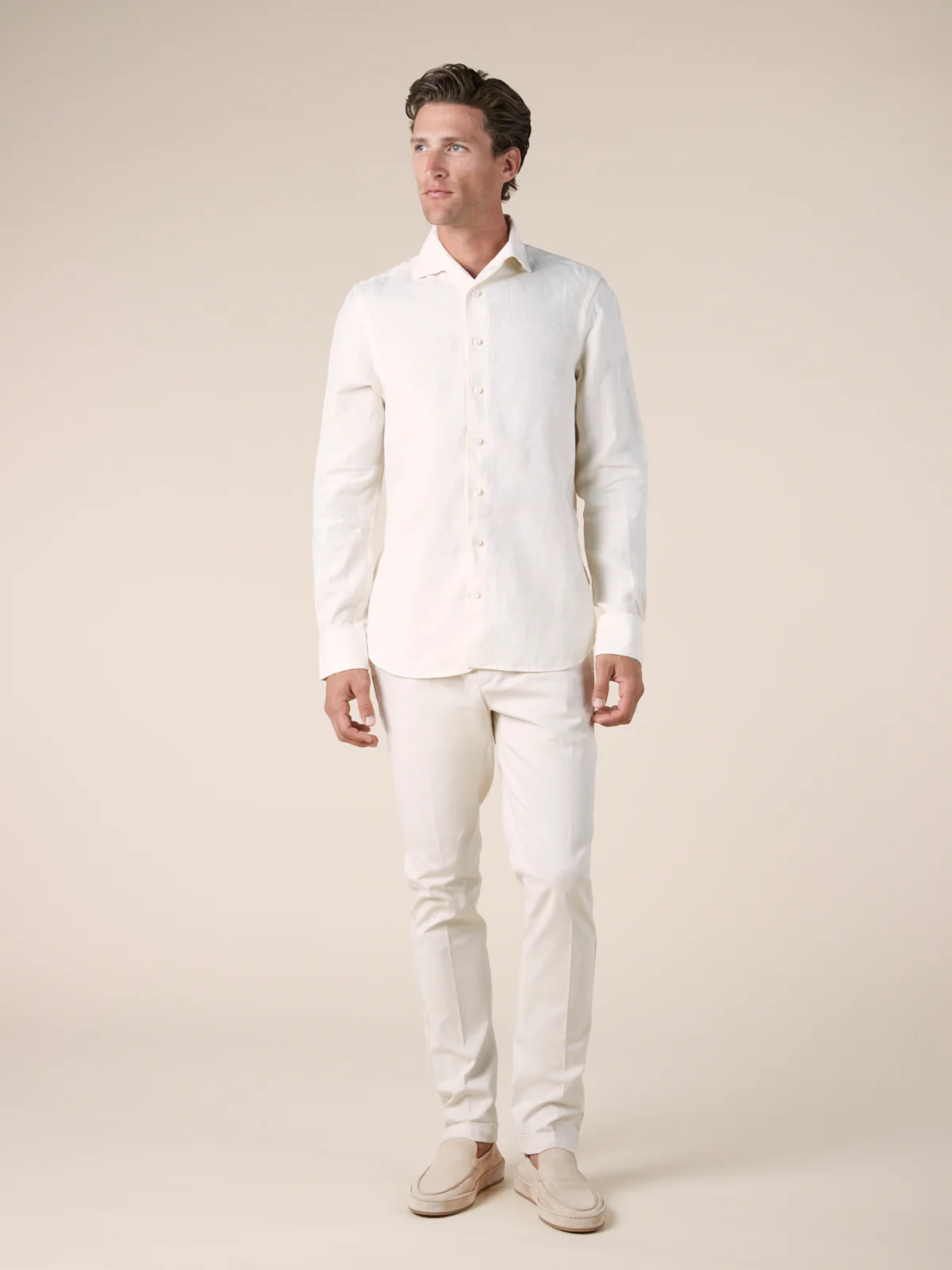 Ecru Linen Seaside Shirt - Image 7