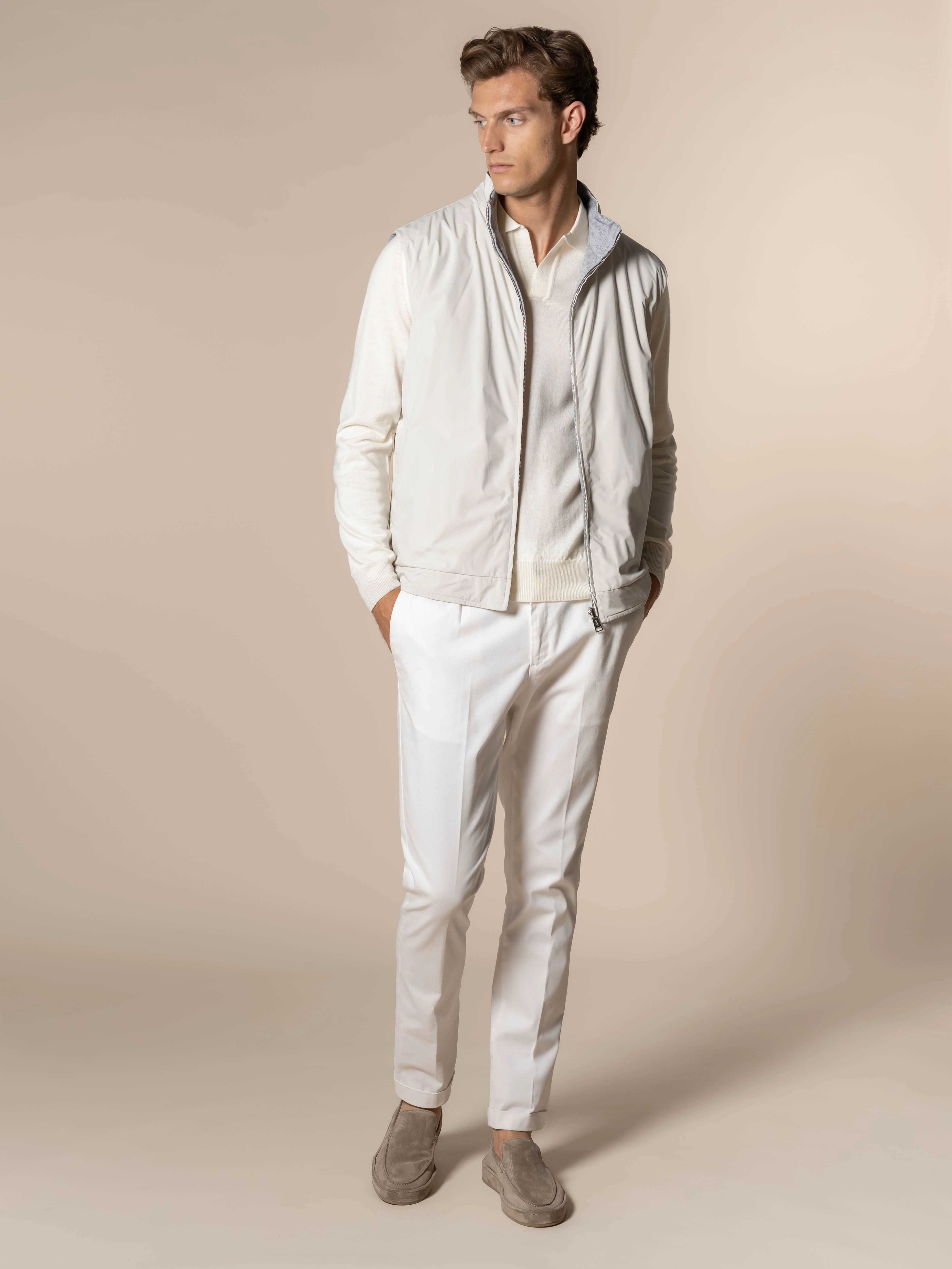 Ecru Reversible Resort Body Warmer - Image 9