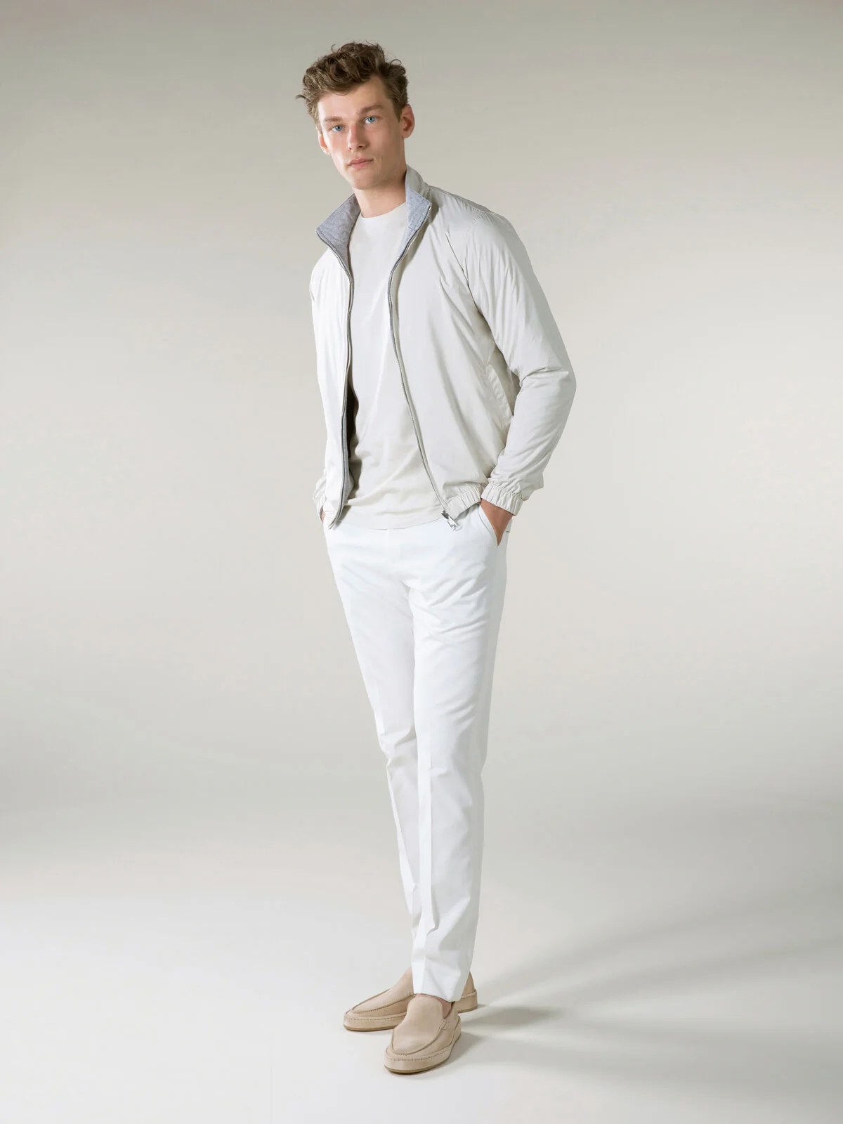 Ecru Reversible Resort Jacket - Image 8