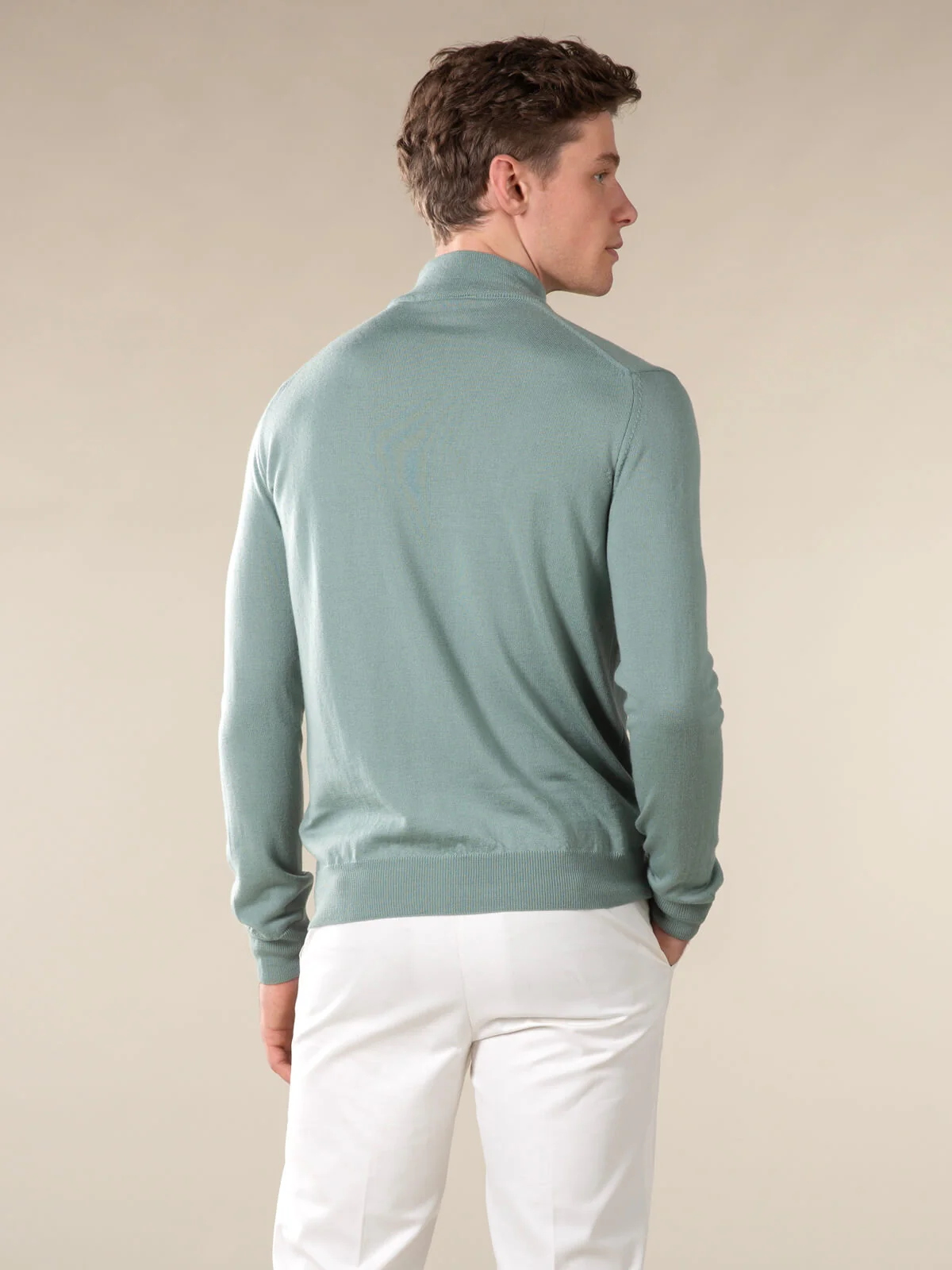 Extrafine Merino Mockneck Pistache - Image 4