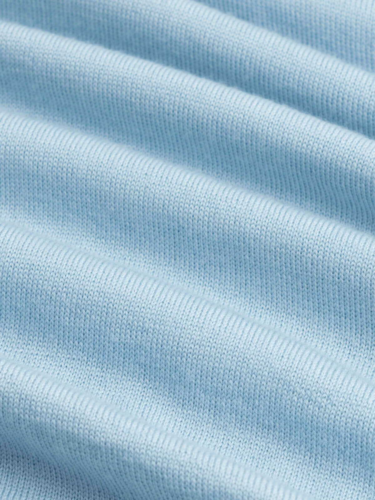 Extrafine Merino Polo Light Blue - Image 2
