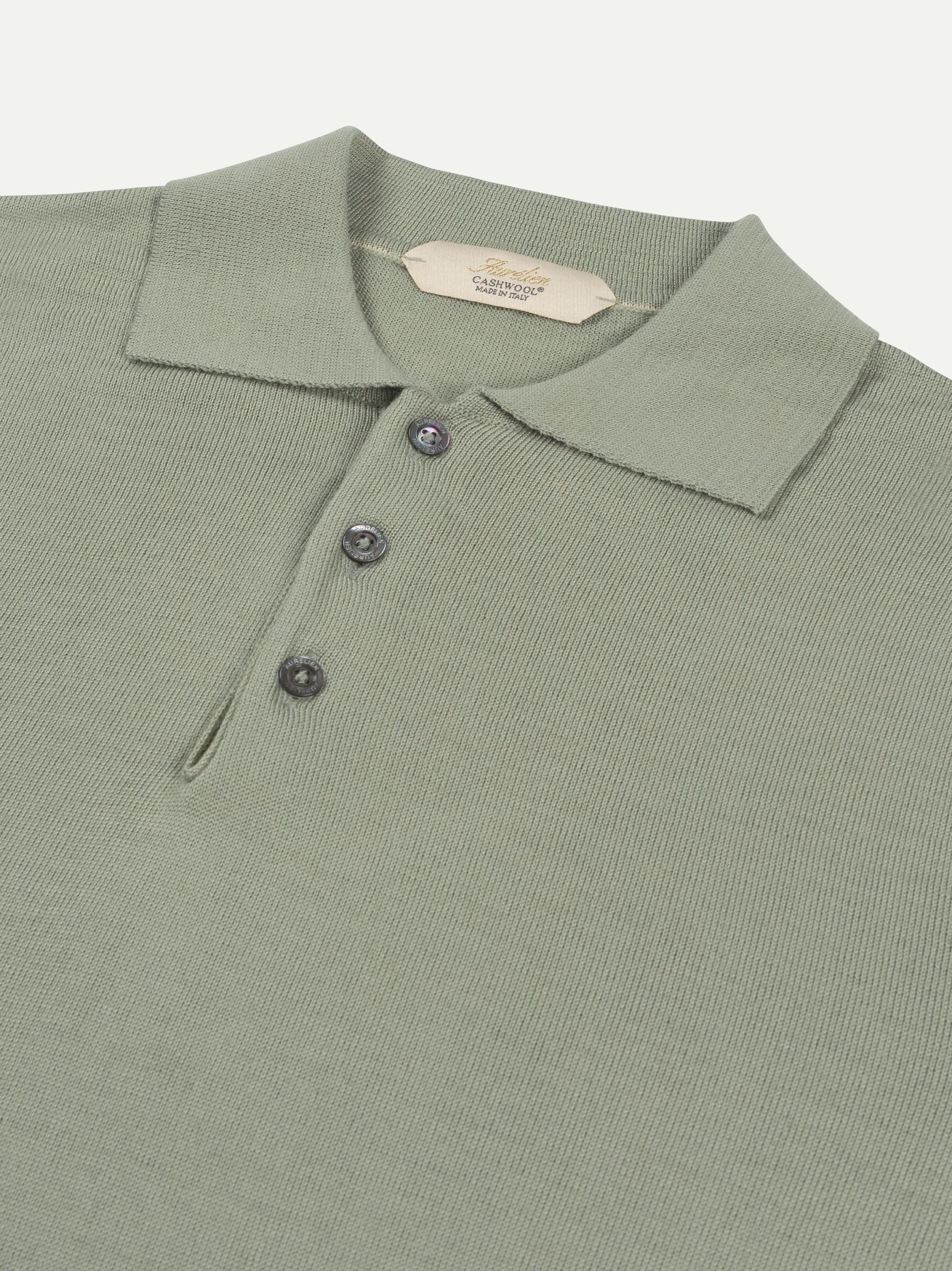 Extrafine Merino Polo Pistache - Image 3