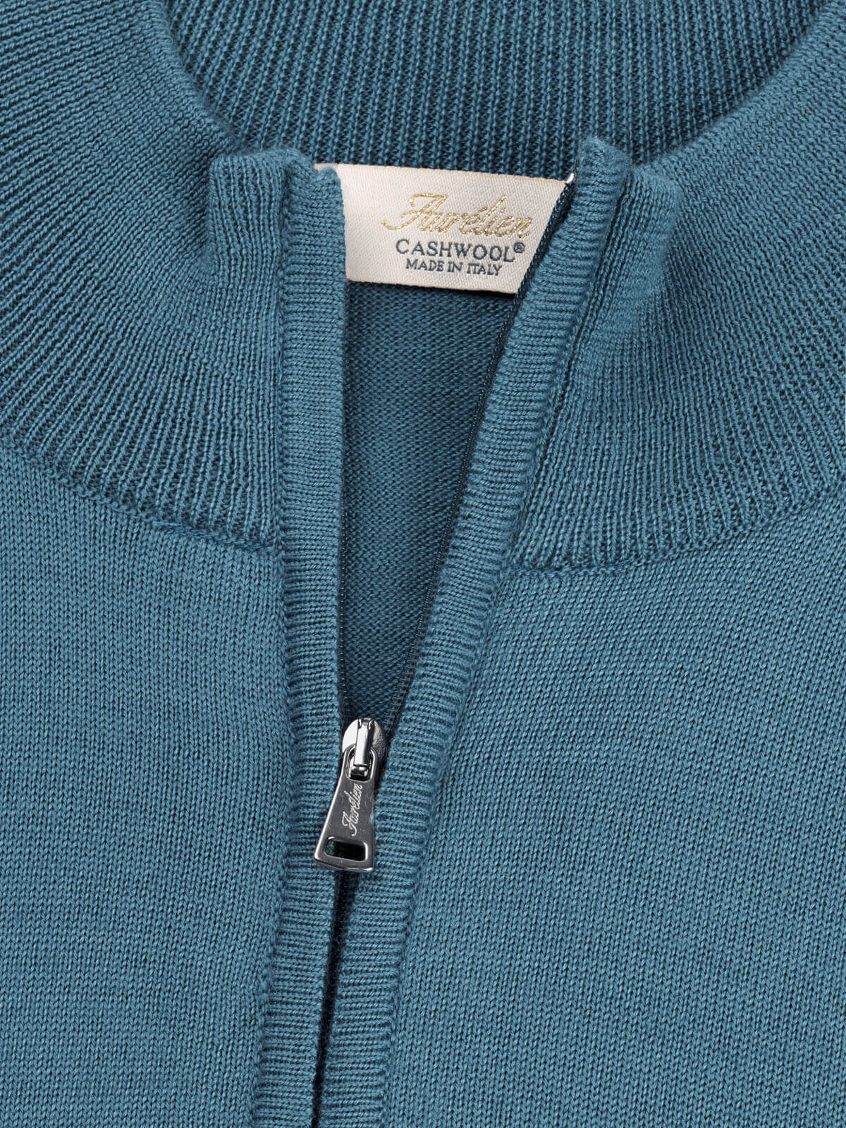Extrafine Merino Zipper Sapphire Blue - Image 4
