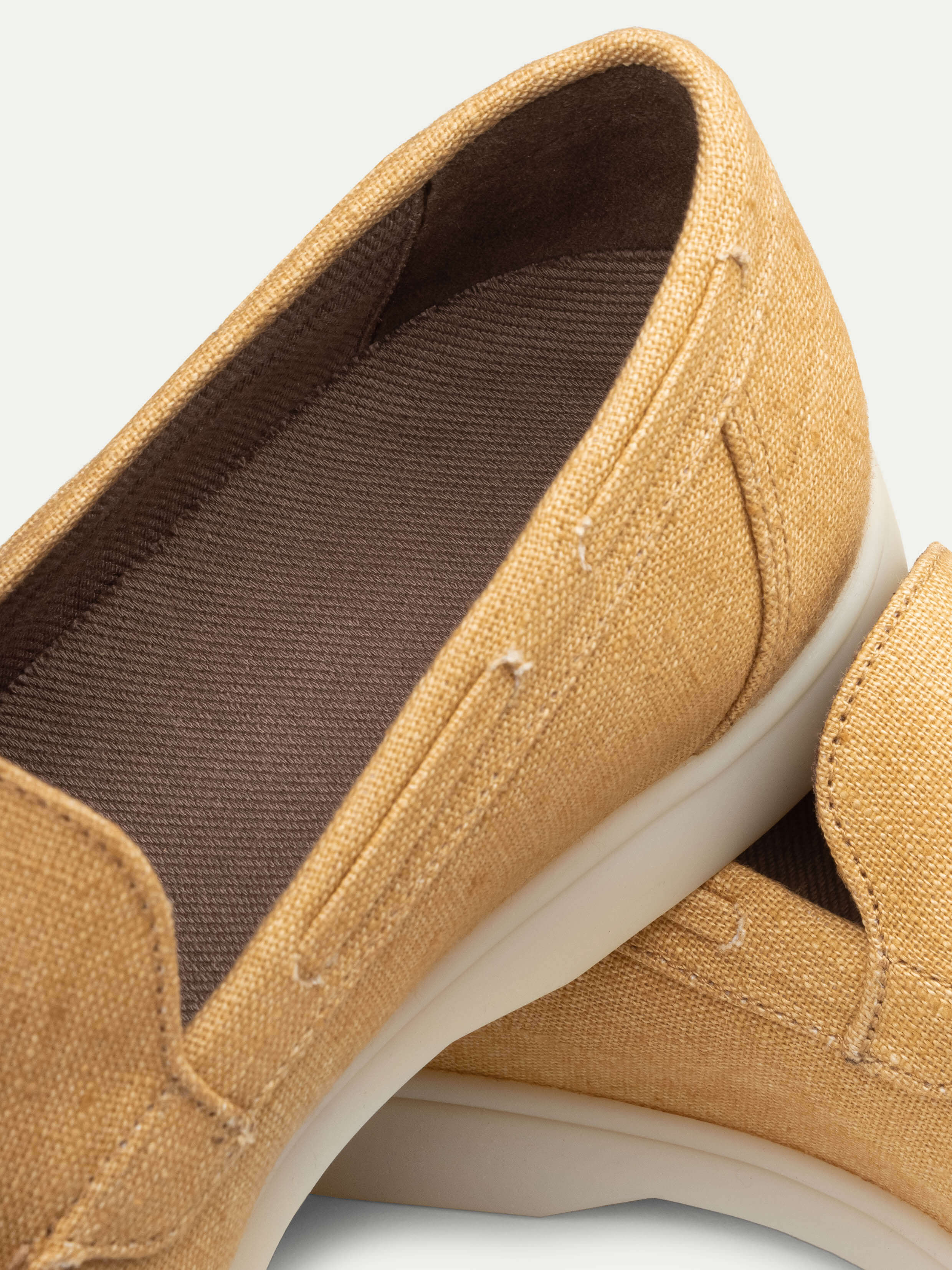 Honey Linen Yacht Loafers - Image 3
