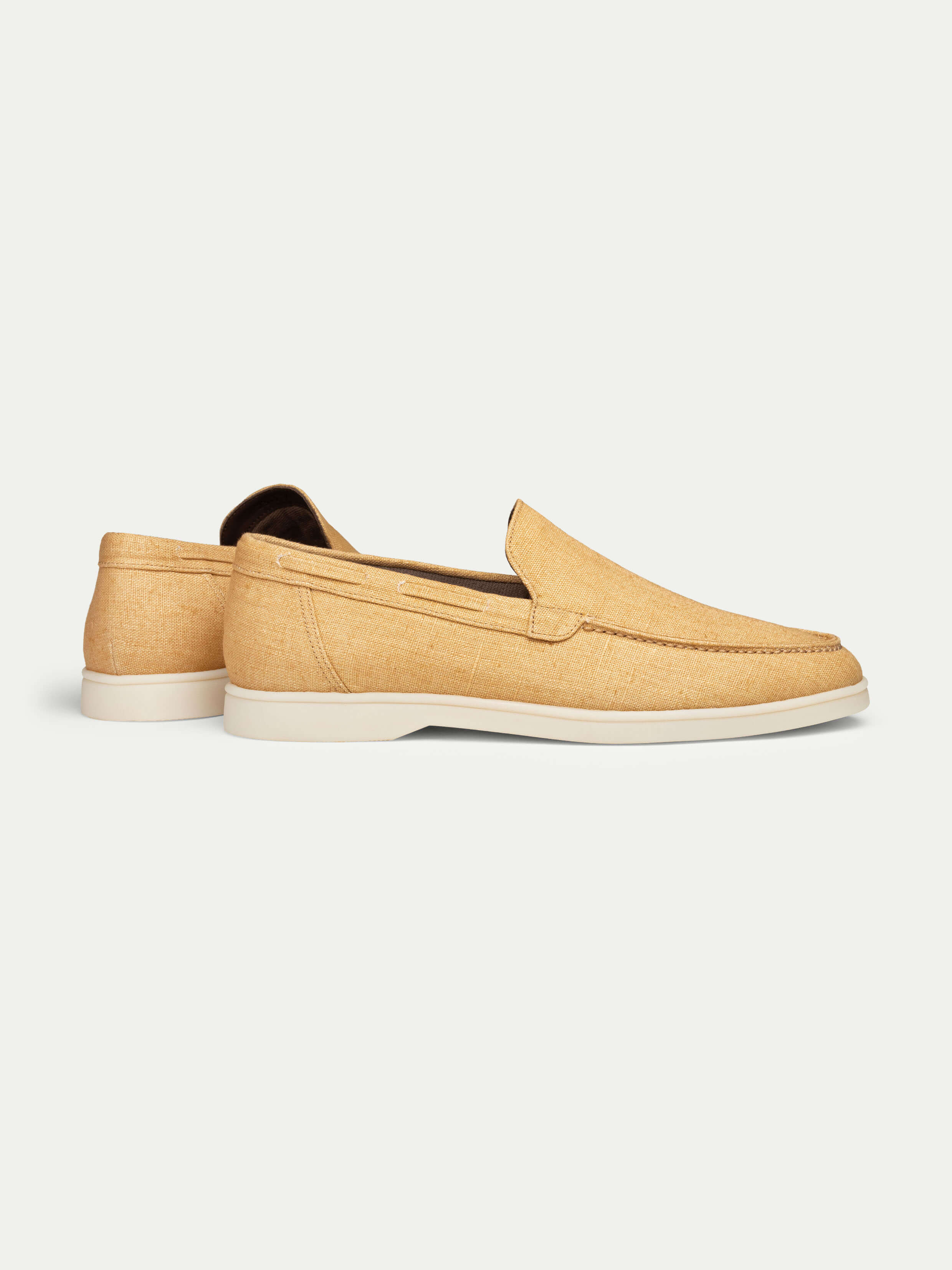 Honey Linen Yacht Loafers - Image 5