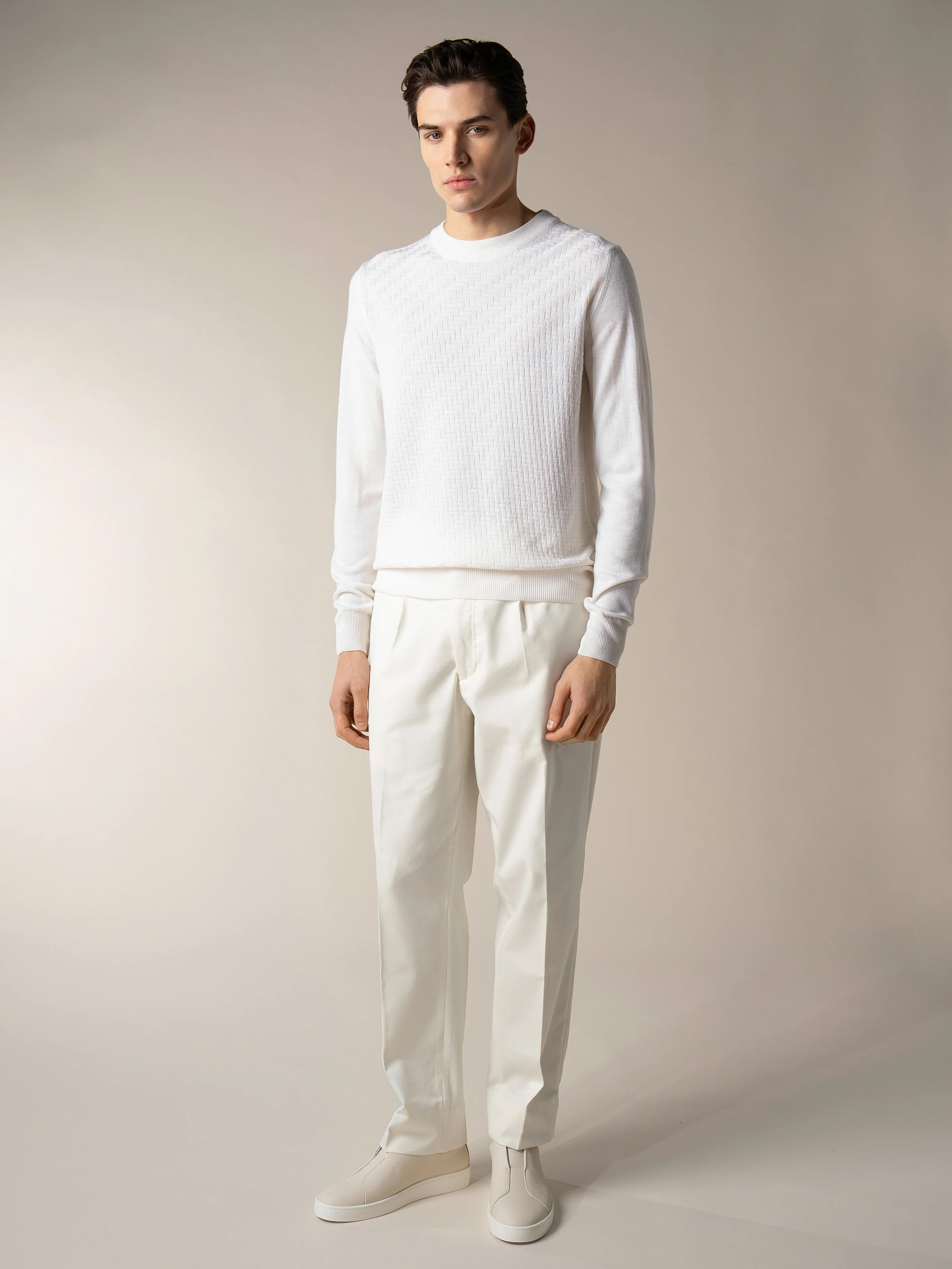 Ivory City Crew Basket Weave - Image 6
