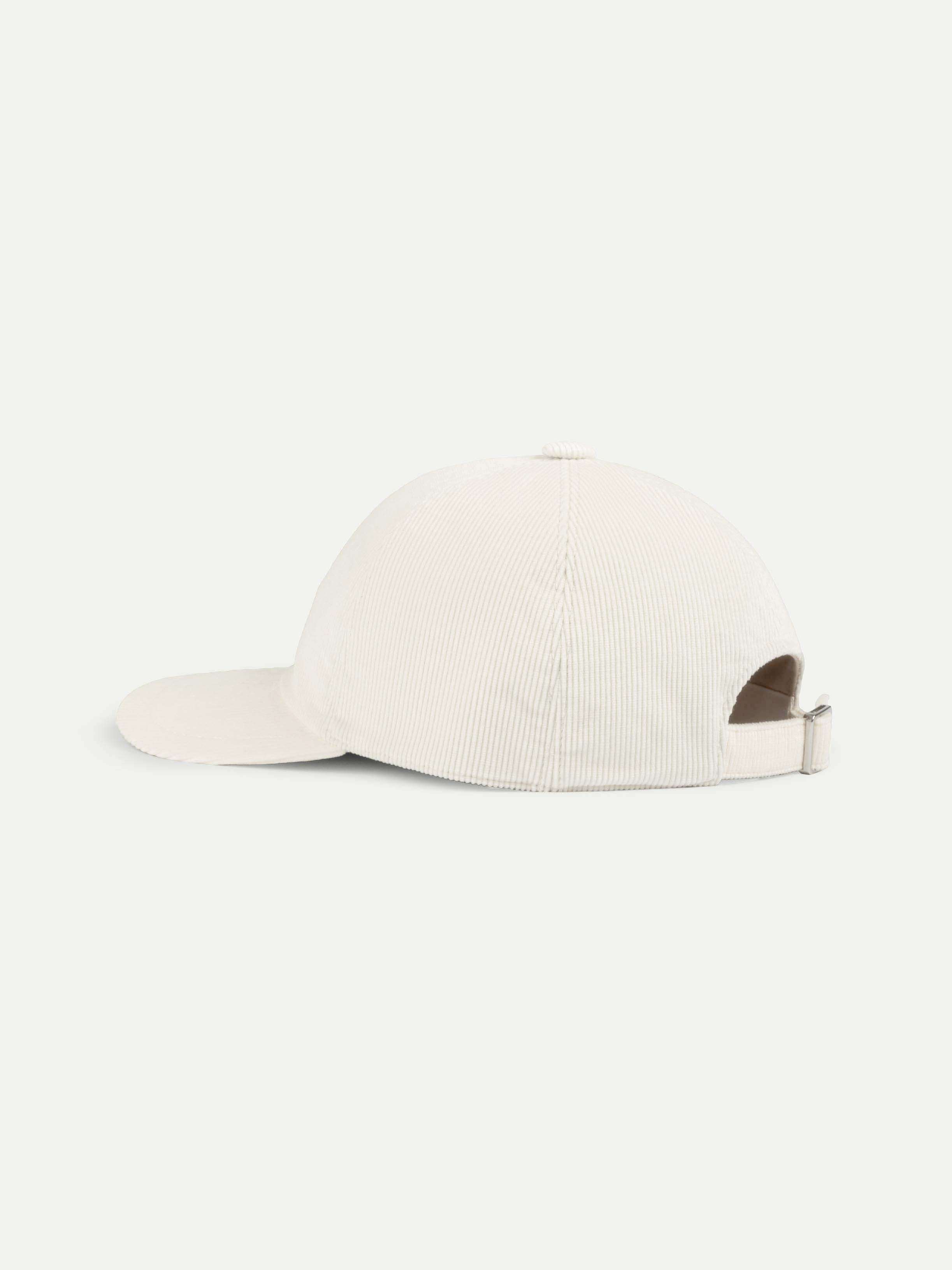 Ivory Corduroy Baseball Cap - Image 6