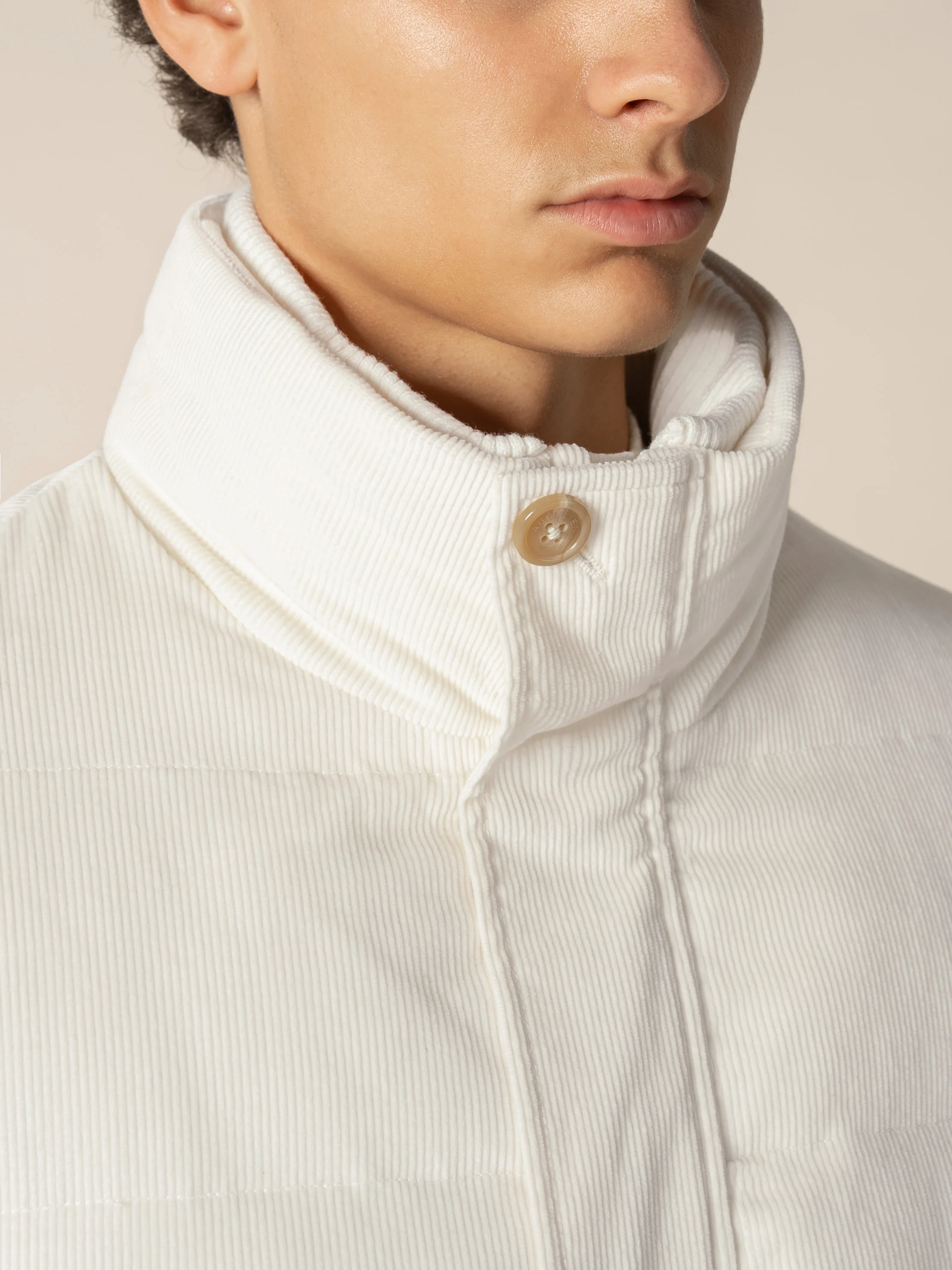 Ivory Corduroy AUR1 Puffer Jacket - Image 5