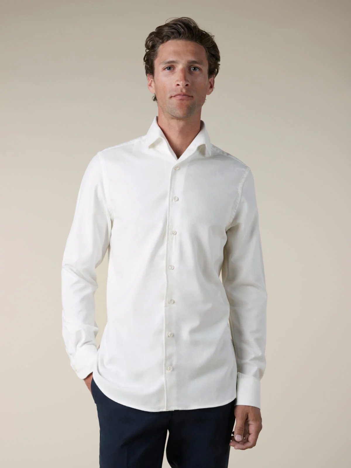 Ivory Flannel Shirt - Image 4