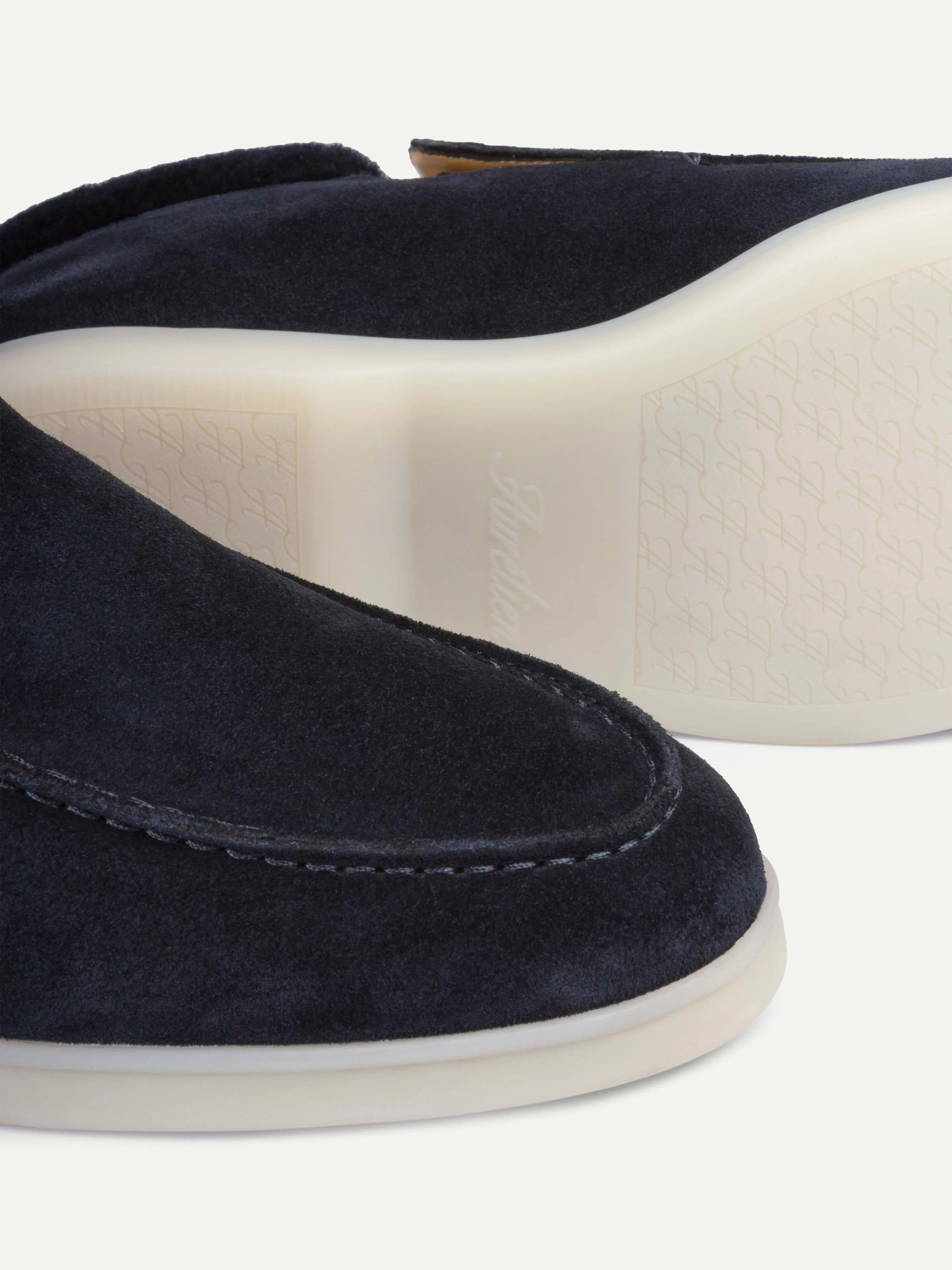 Lady Dark Blue City Loafer Fur - Image 3