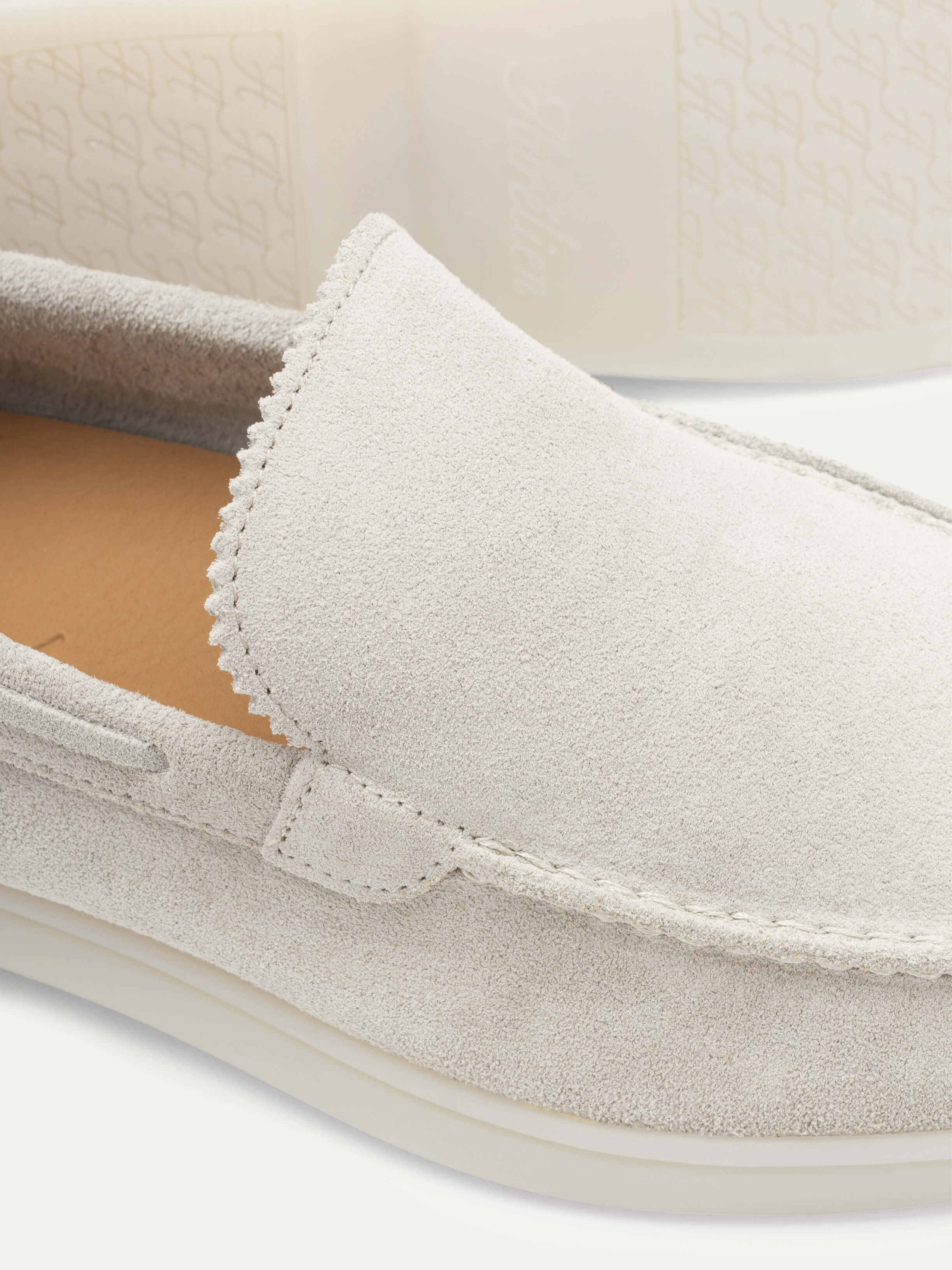 Lady Light Grey Yacht Loafers - Image 2