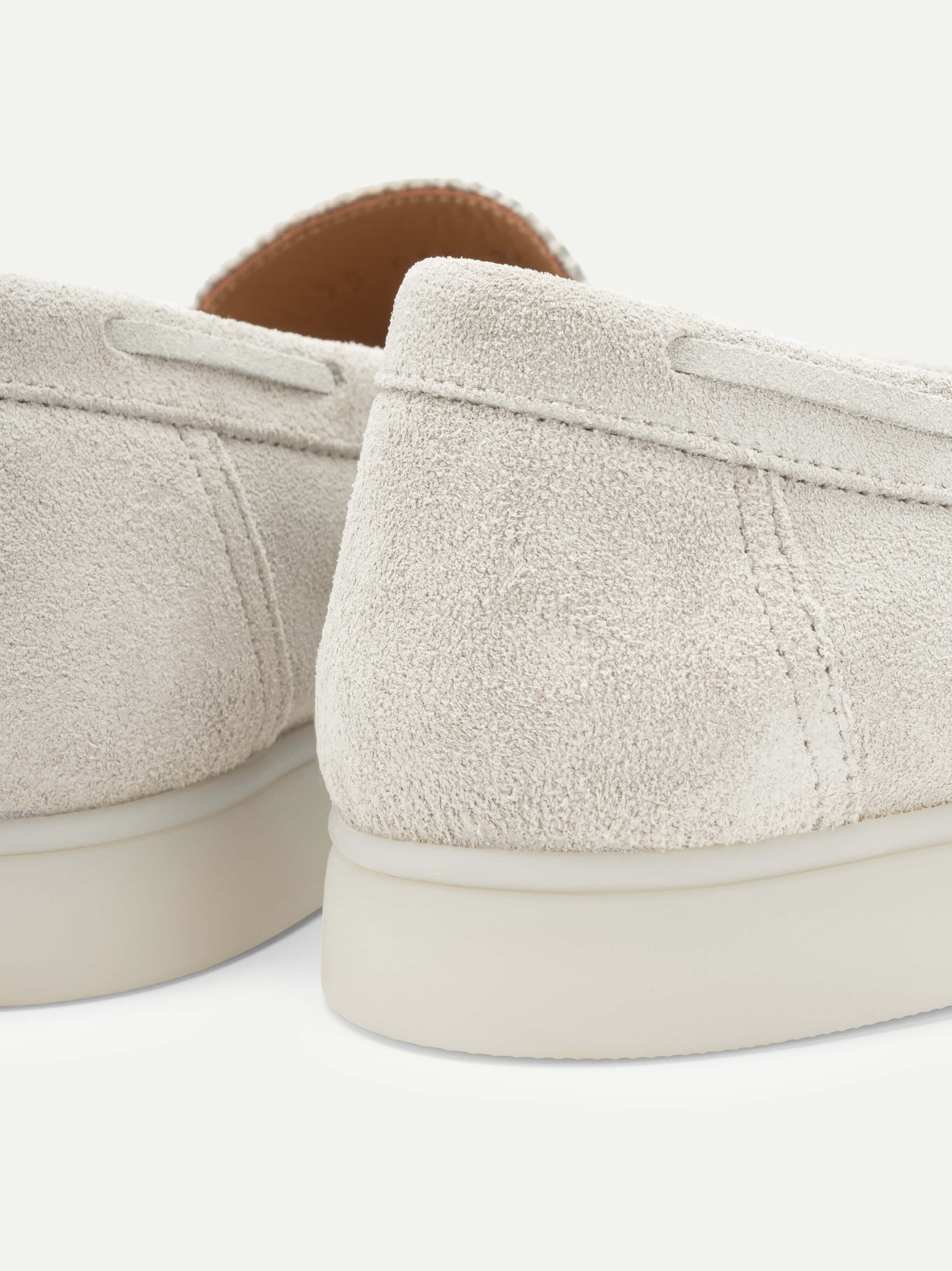 Lady Light Grey Yacht Loafers - Image 3