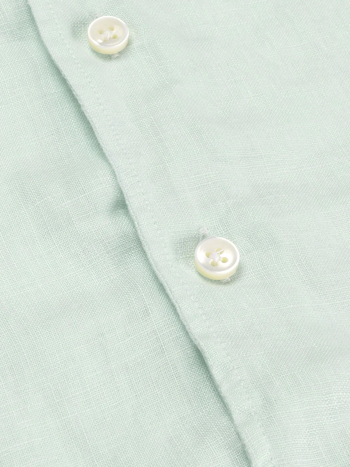 Light Aqua Linen Seaside Shirt - Image 6