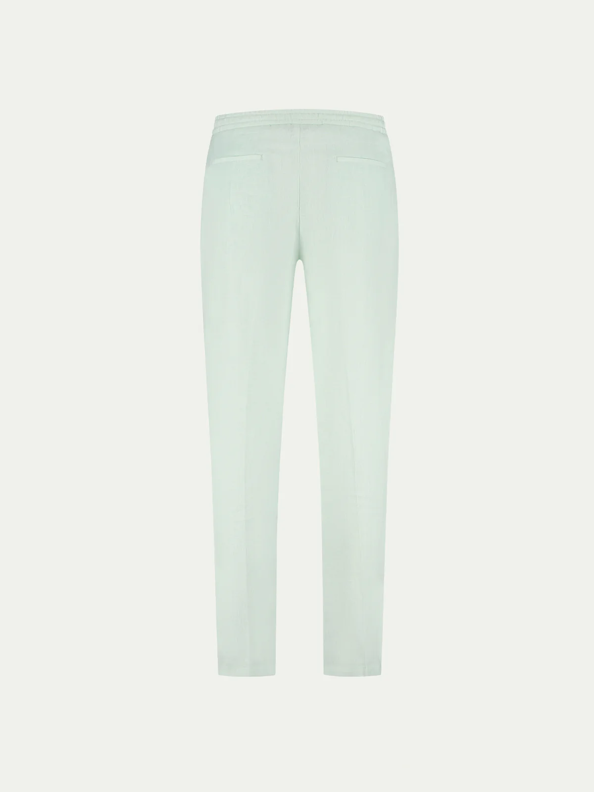 Light Aqua Linen Seaside Trousers - Image 4
